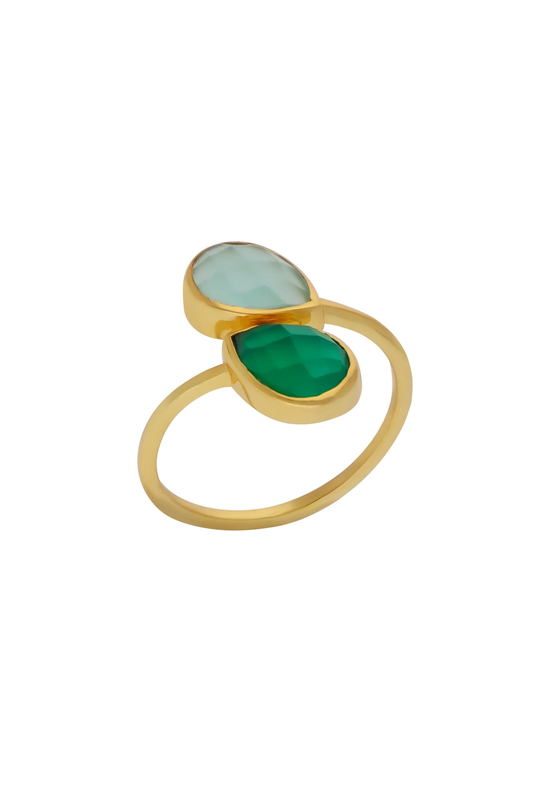 Anillo Aura Verde y Agua