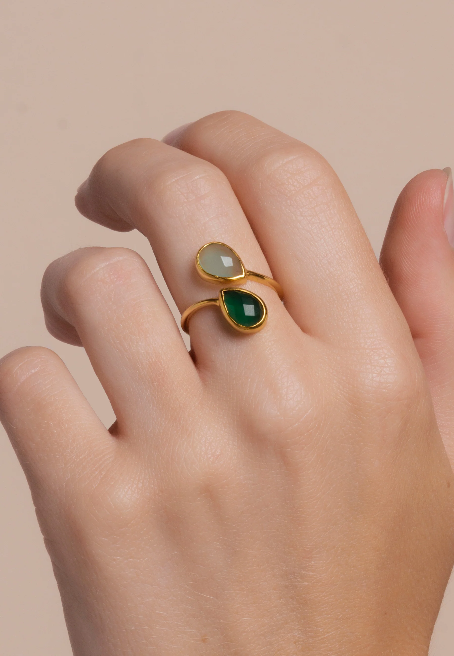Anillo Aura Verde y Agua - Image 2