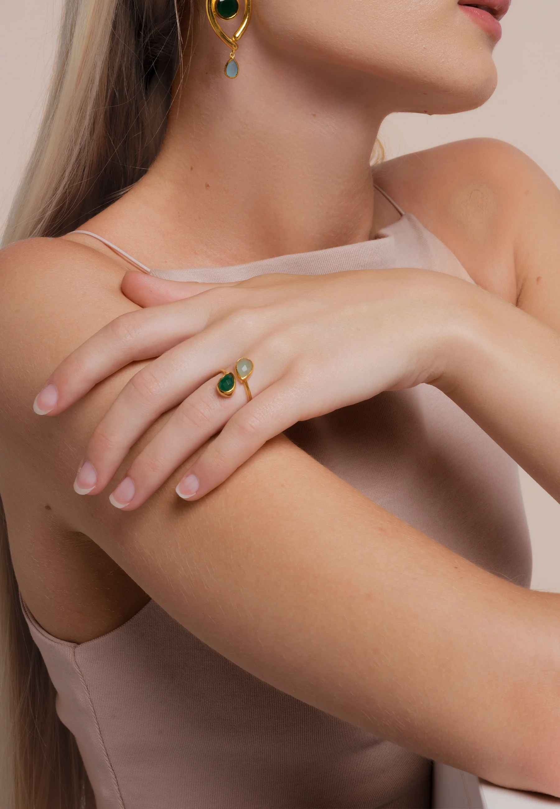 Anillo Aura Verde y Agua - Image 5