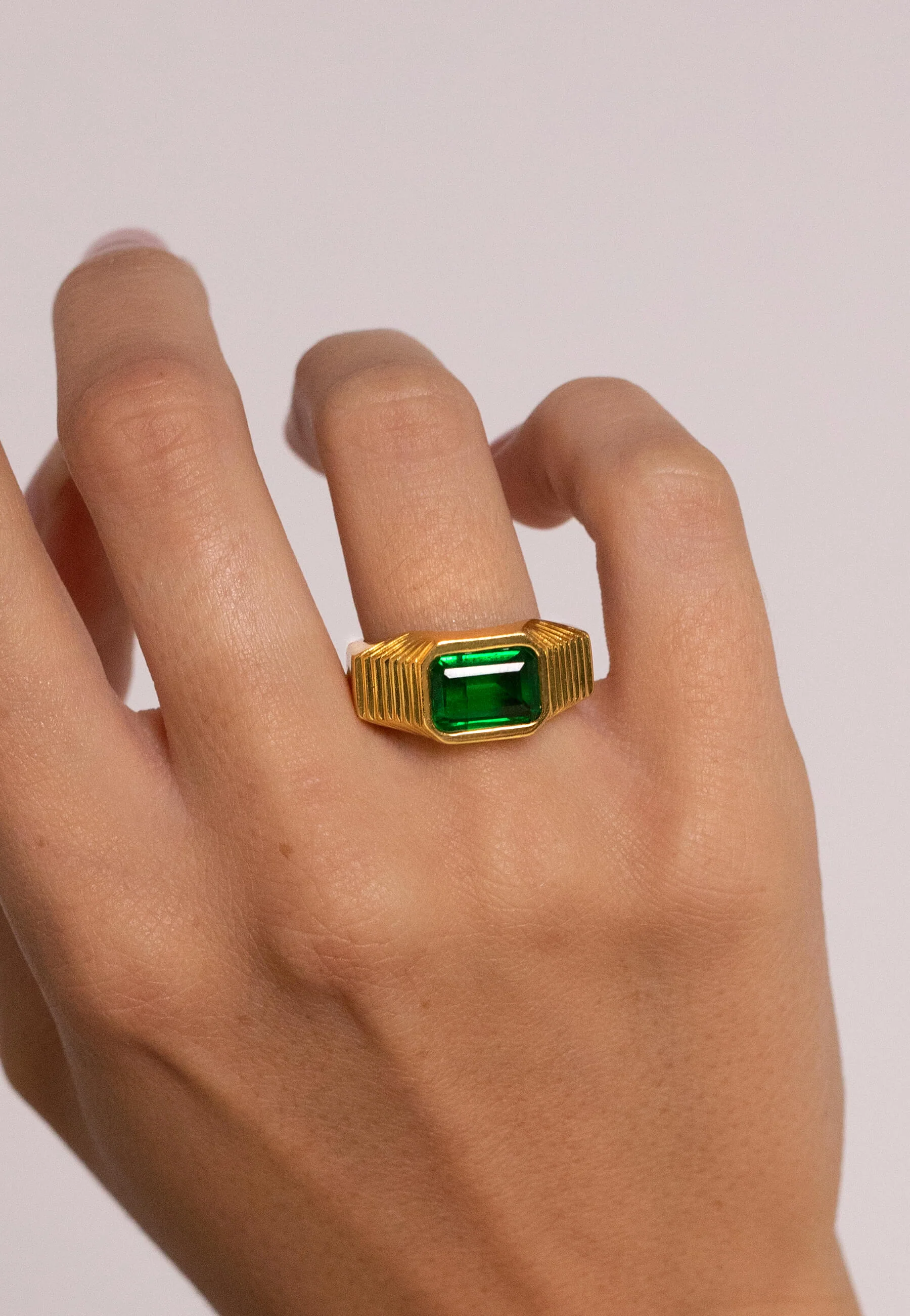 Anillo Chevalier Verde Esmeralda - Image 2