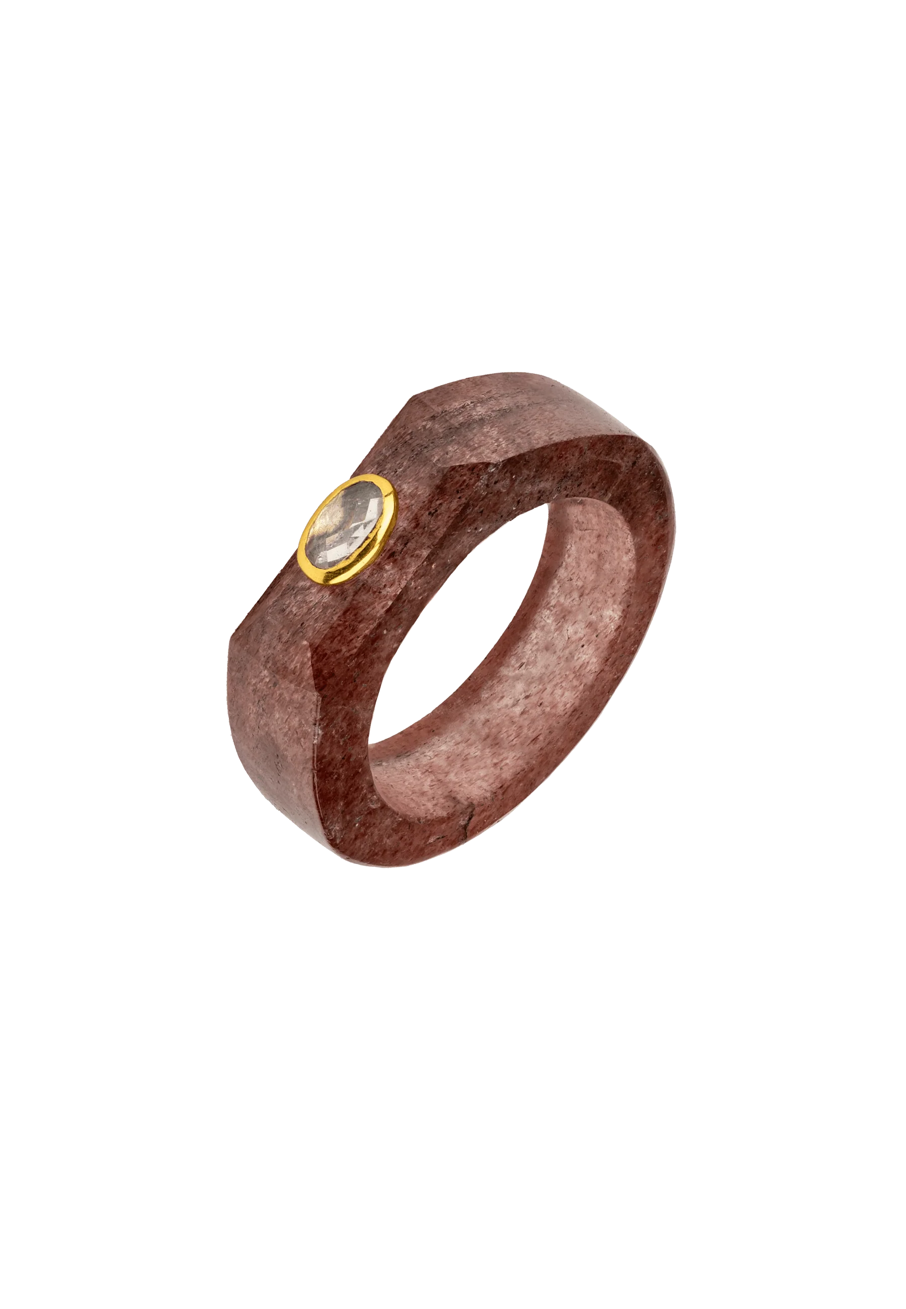 Anillo Cuarzo Fresa Mora