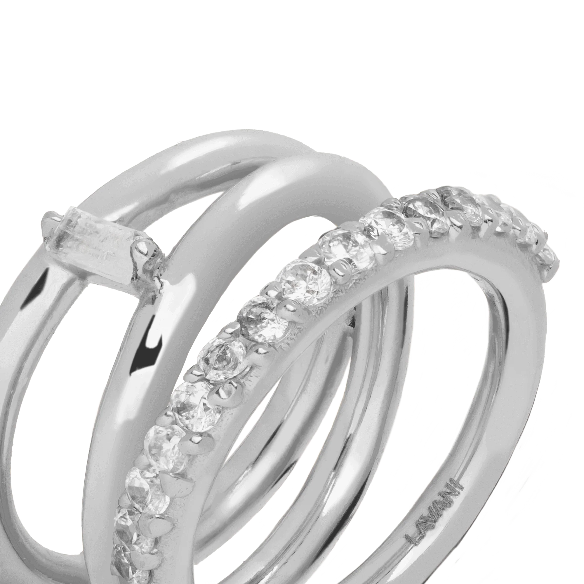 Anillo Idol Blanco Plata - Image 4