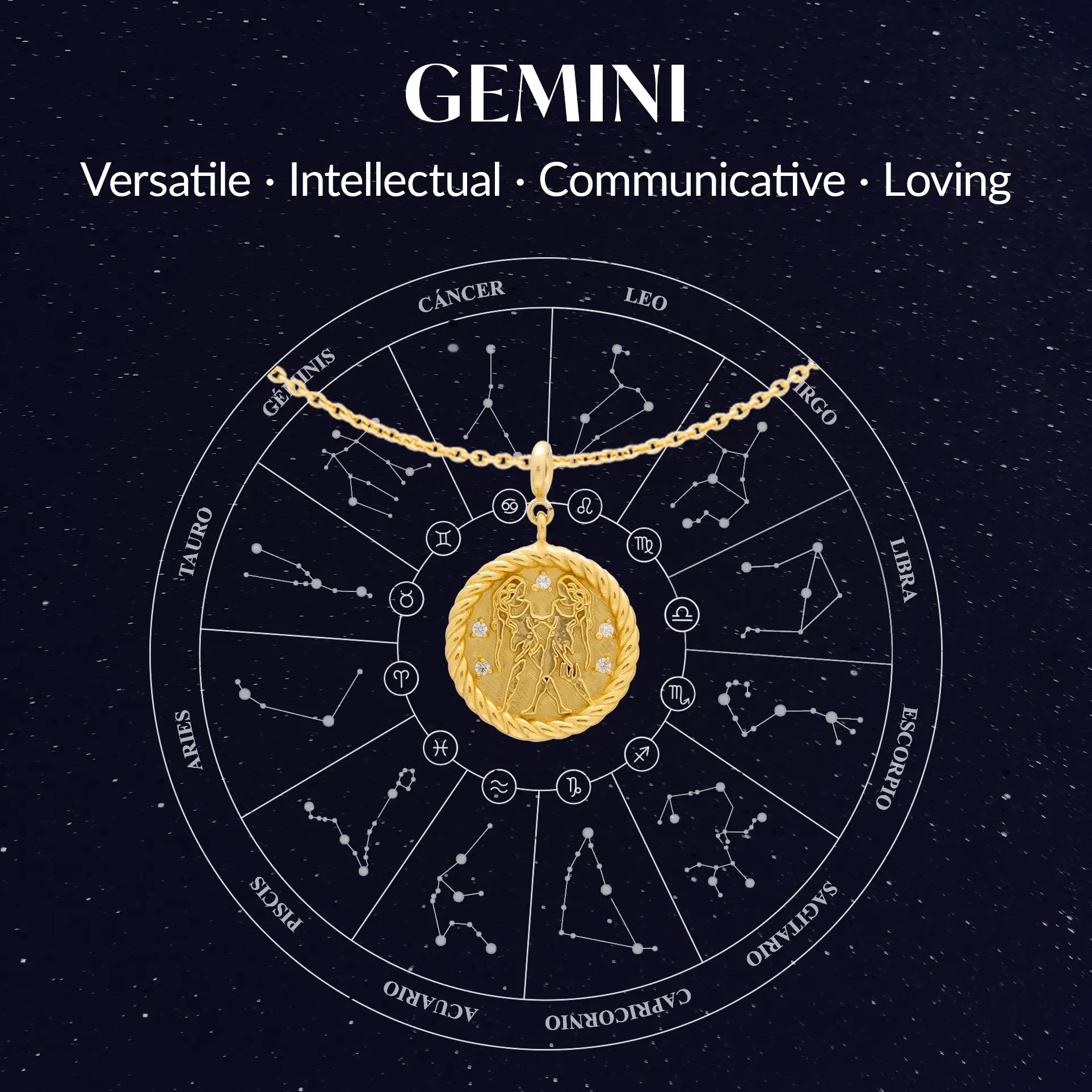 Cadena Birthstone Géminis - Image 4