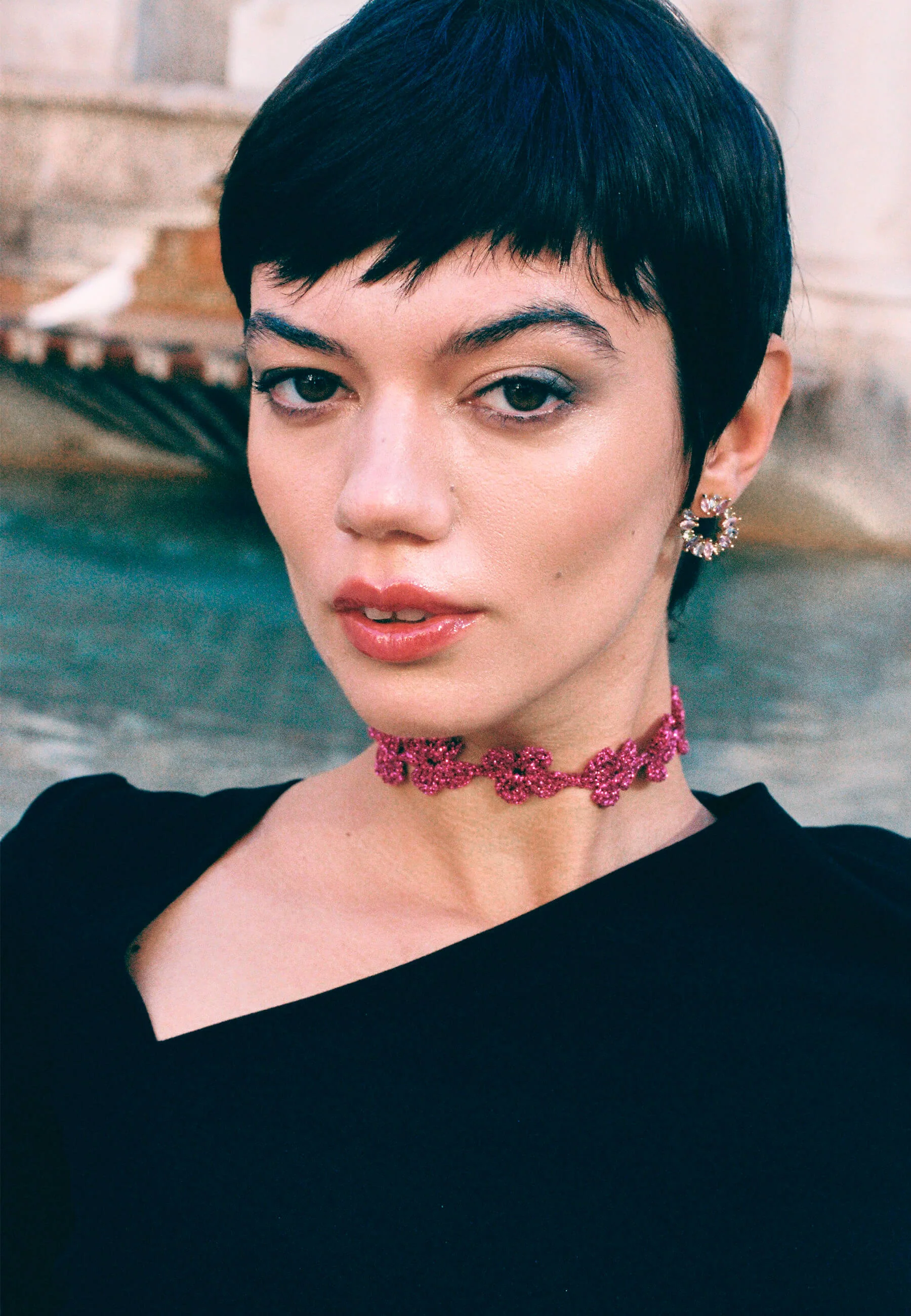 Choker Flower Binibeca Fucsia - Image 3