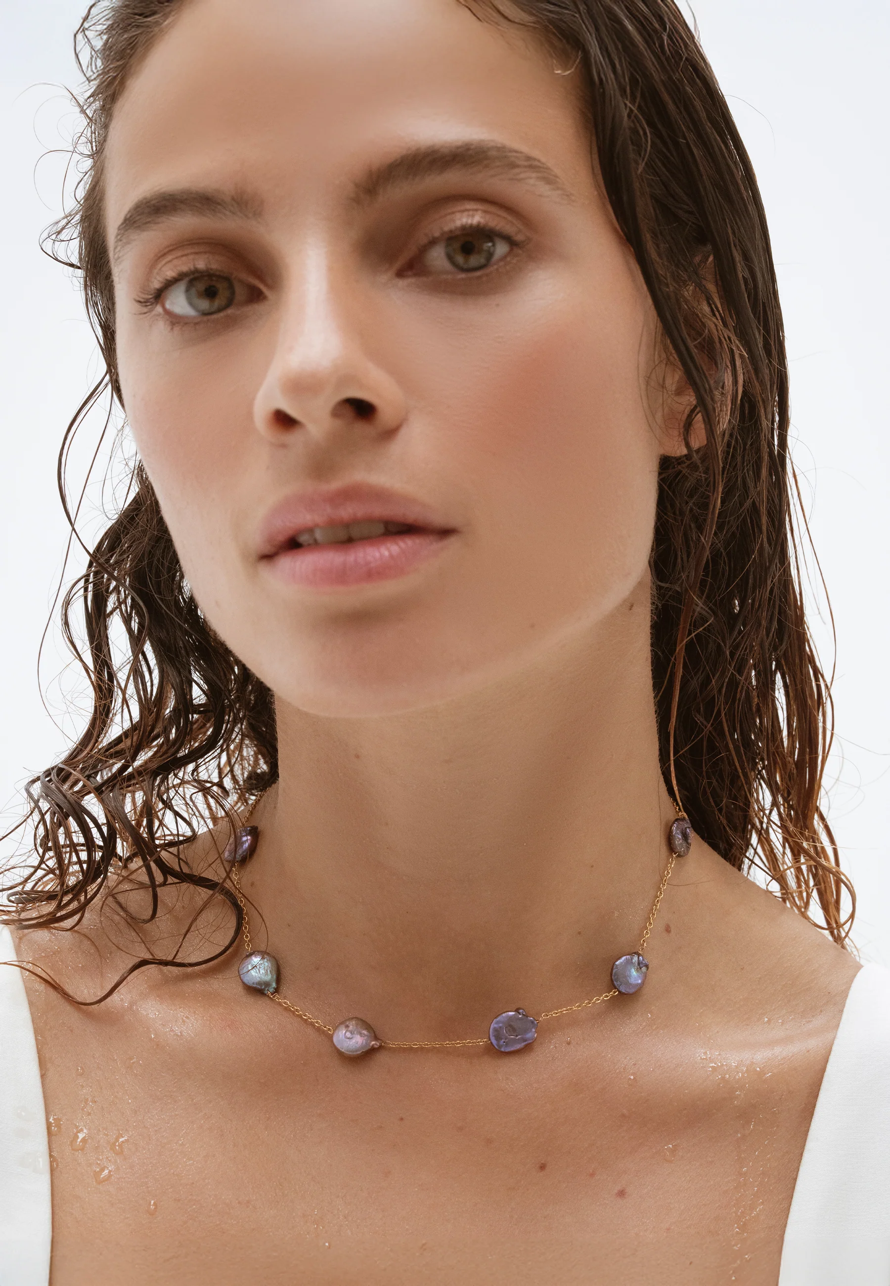 Choker Perla Gris Siena - Image 4