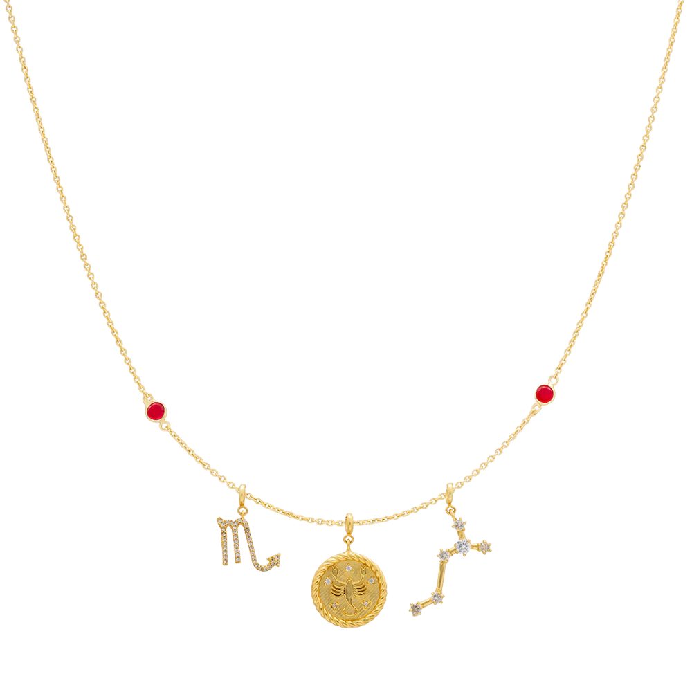 Collar Triple Zodiaco Escorpio