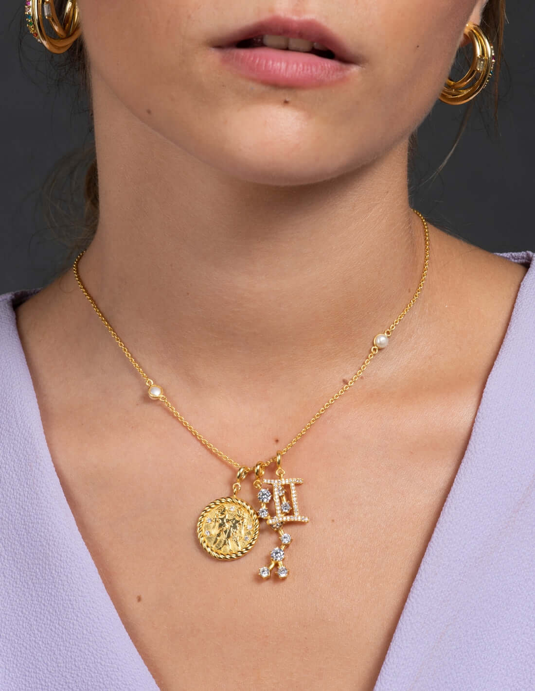 Collar Triple Zodiaco Géminis - Image 3