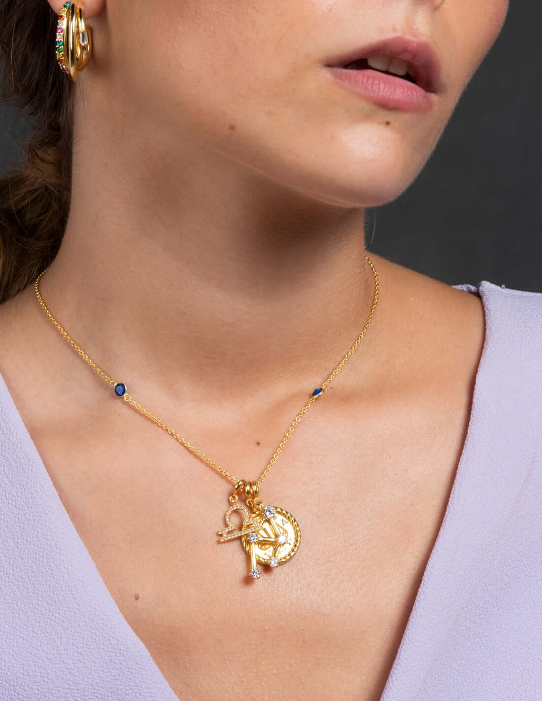 Collar Triple Zodiaco Libra - Image 3