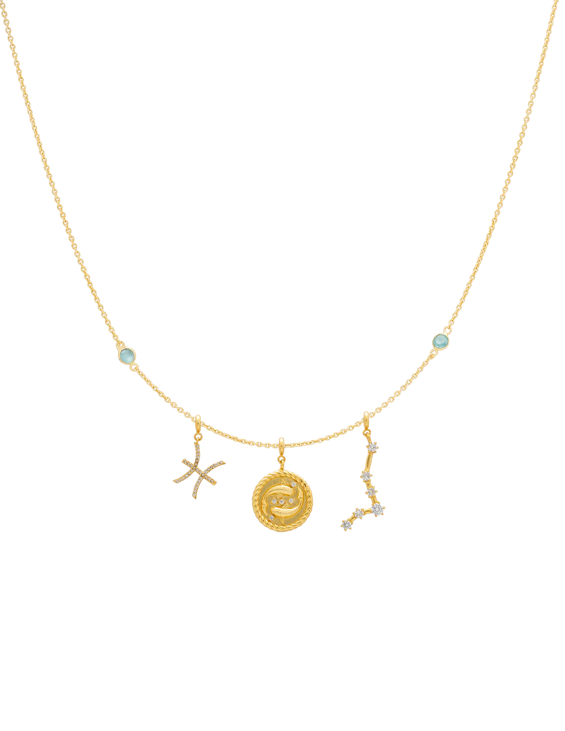 Collar Triple Zodiaco Piscis