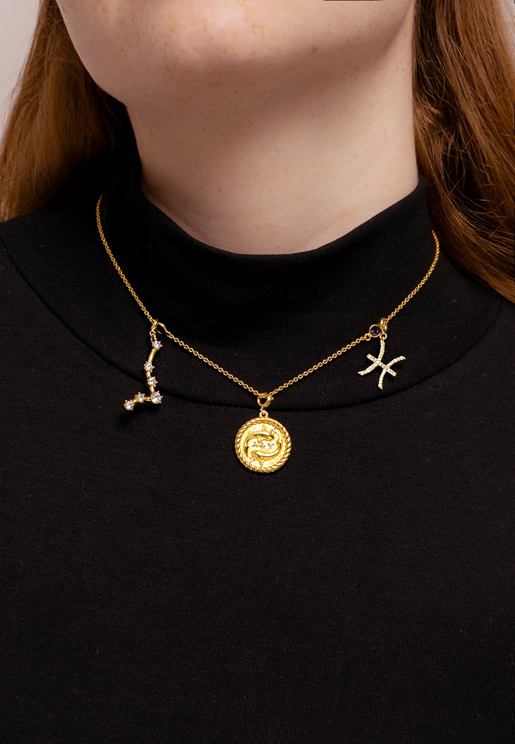 Collar Triple Zodiaco Piscis - Image 3