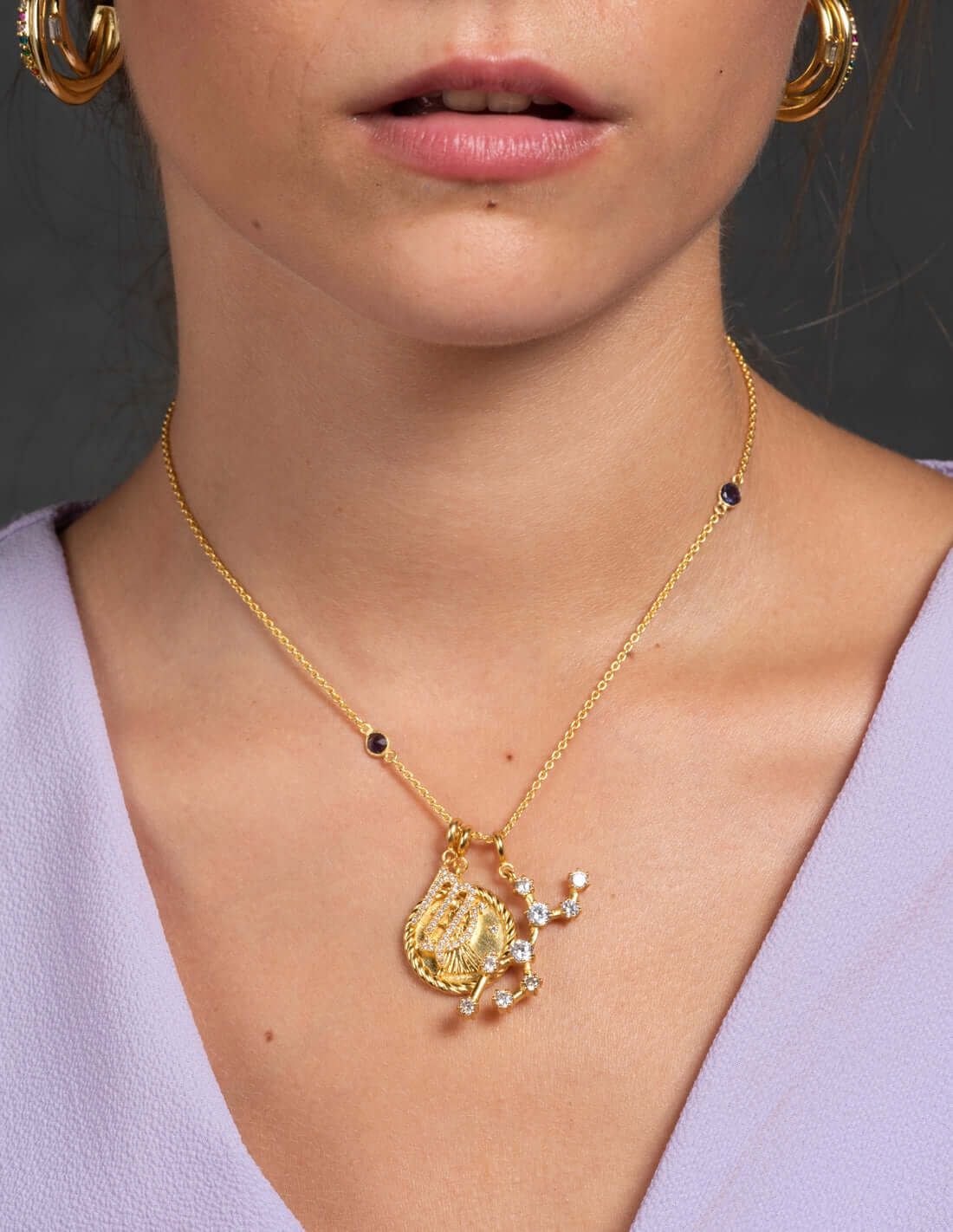 Collar Triple Zodiaco Virgo - Image 2