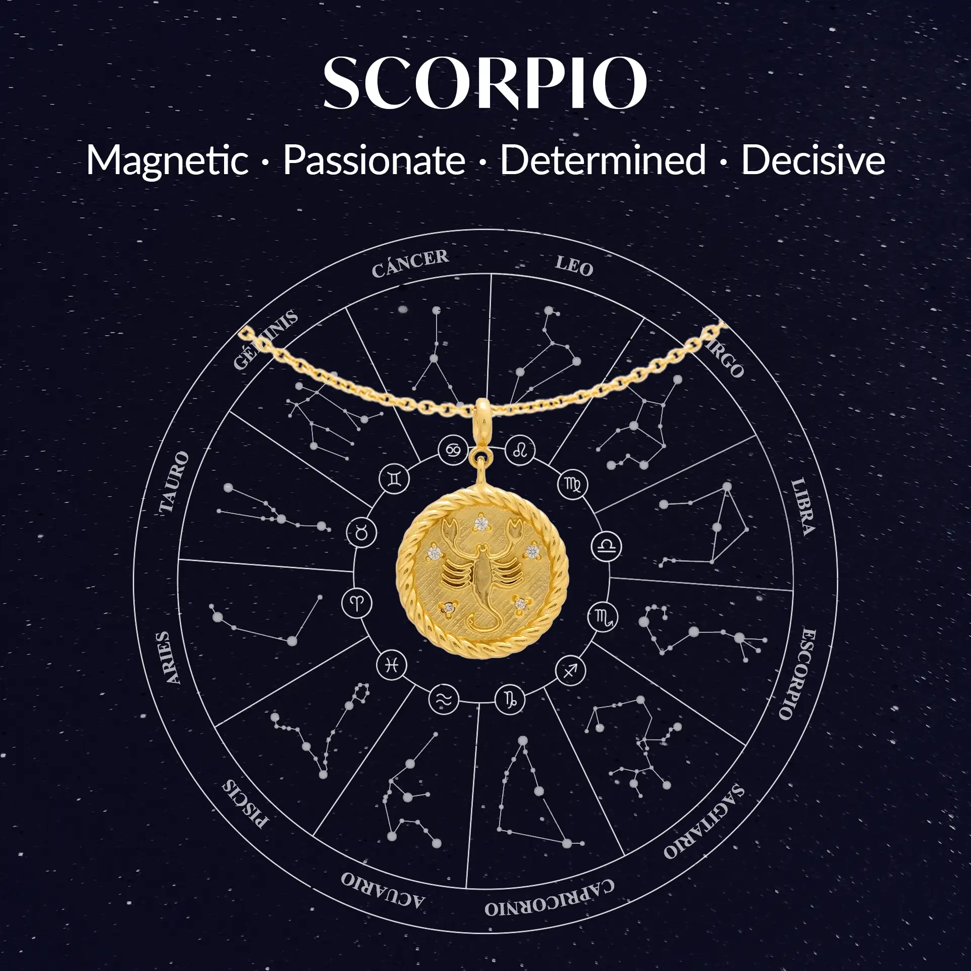 Collar Zodiaco Escorpio - Image 4
