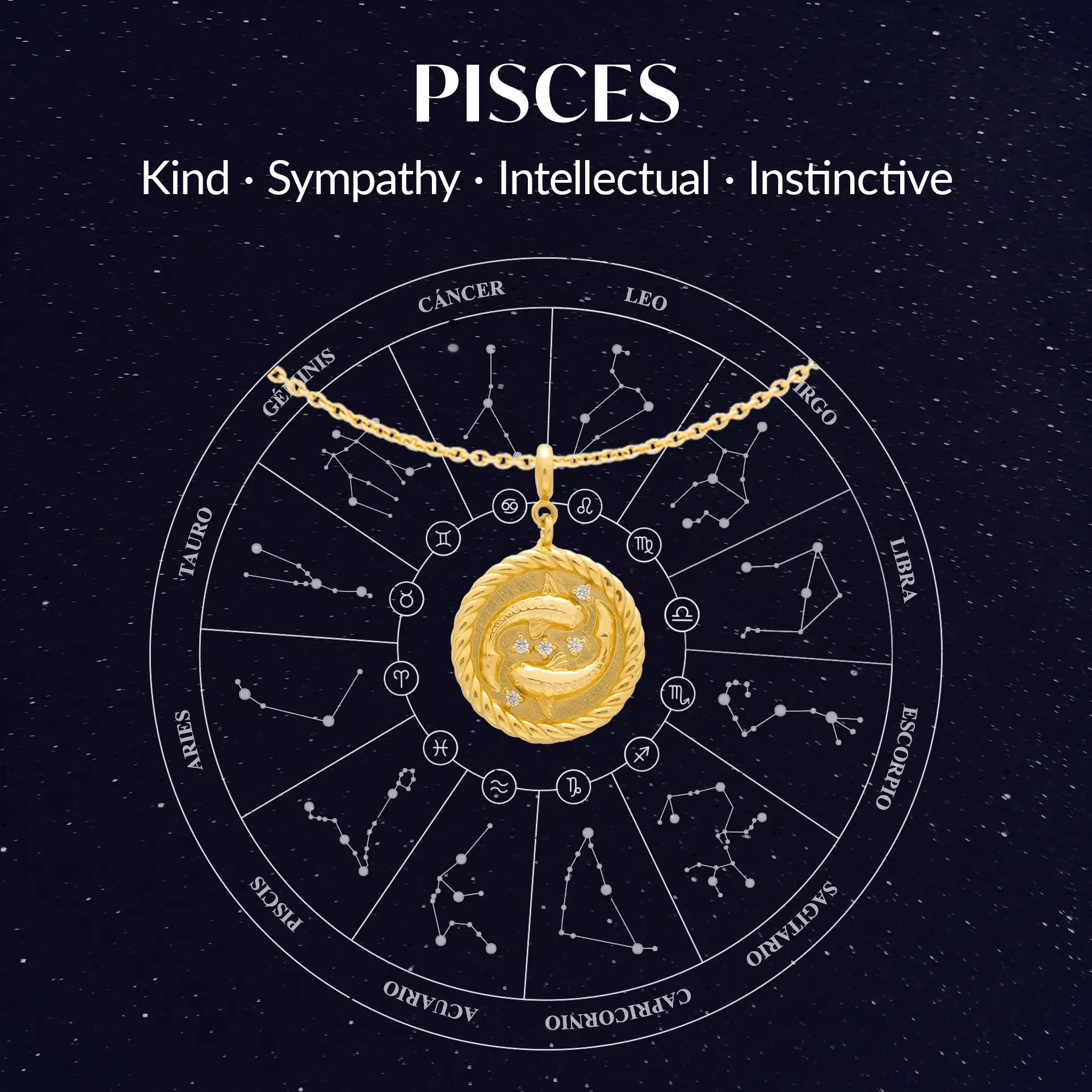 Collar Zodiaco Piscis - Image 5