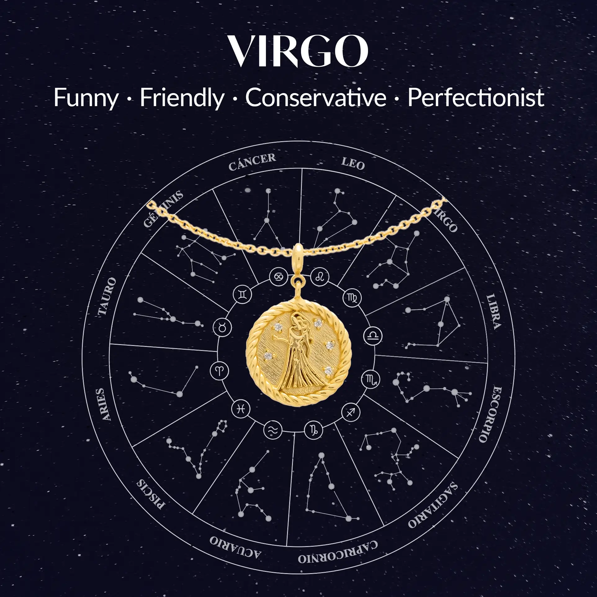Collar Zodiaco Virgo - Image 4
