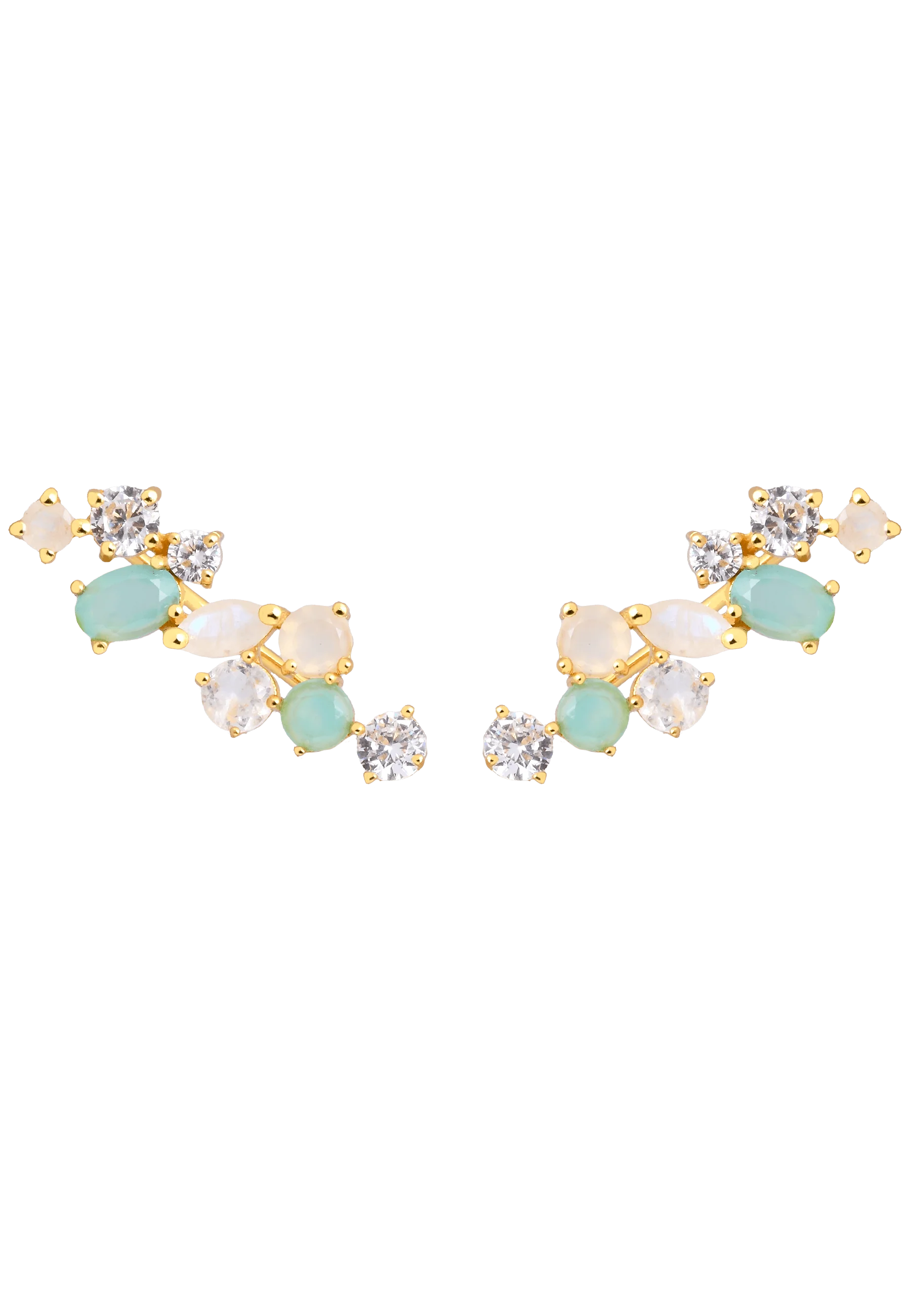 Pendientes Aine Blanco, Agua