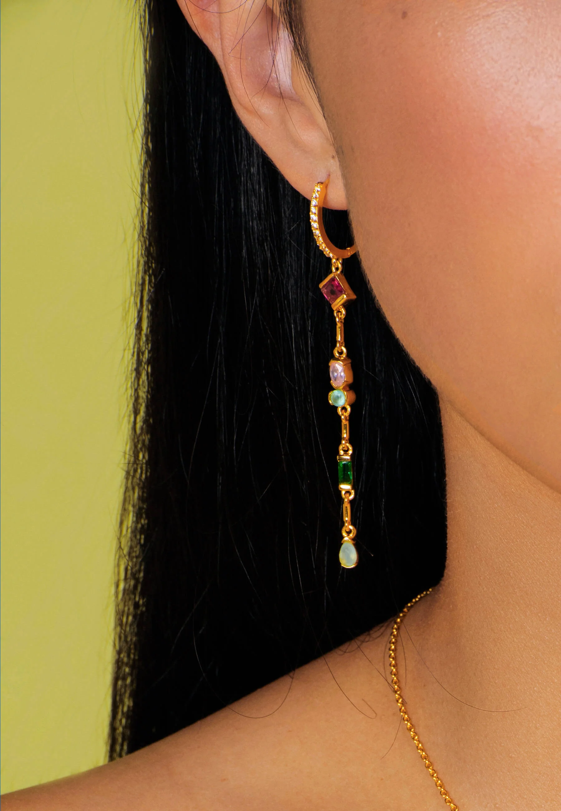 Pendientes Aro con Colgante Mystere - Image 3