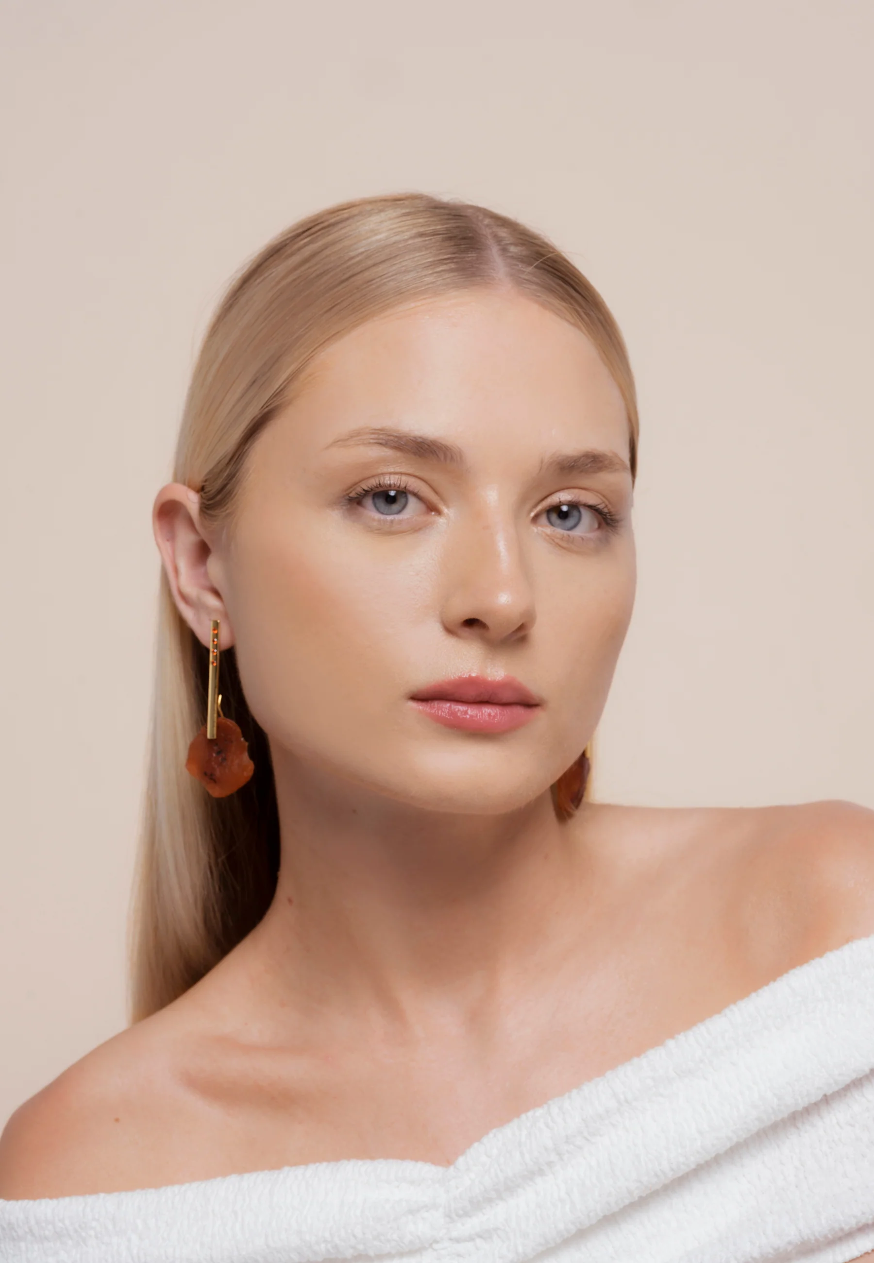 Pendientes Bindu Naranja - Image 3