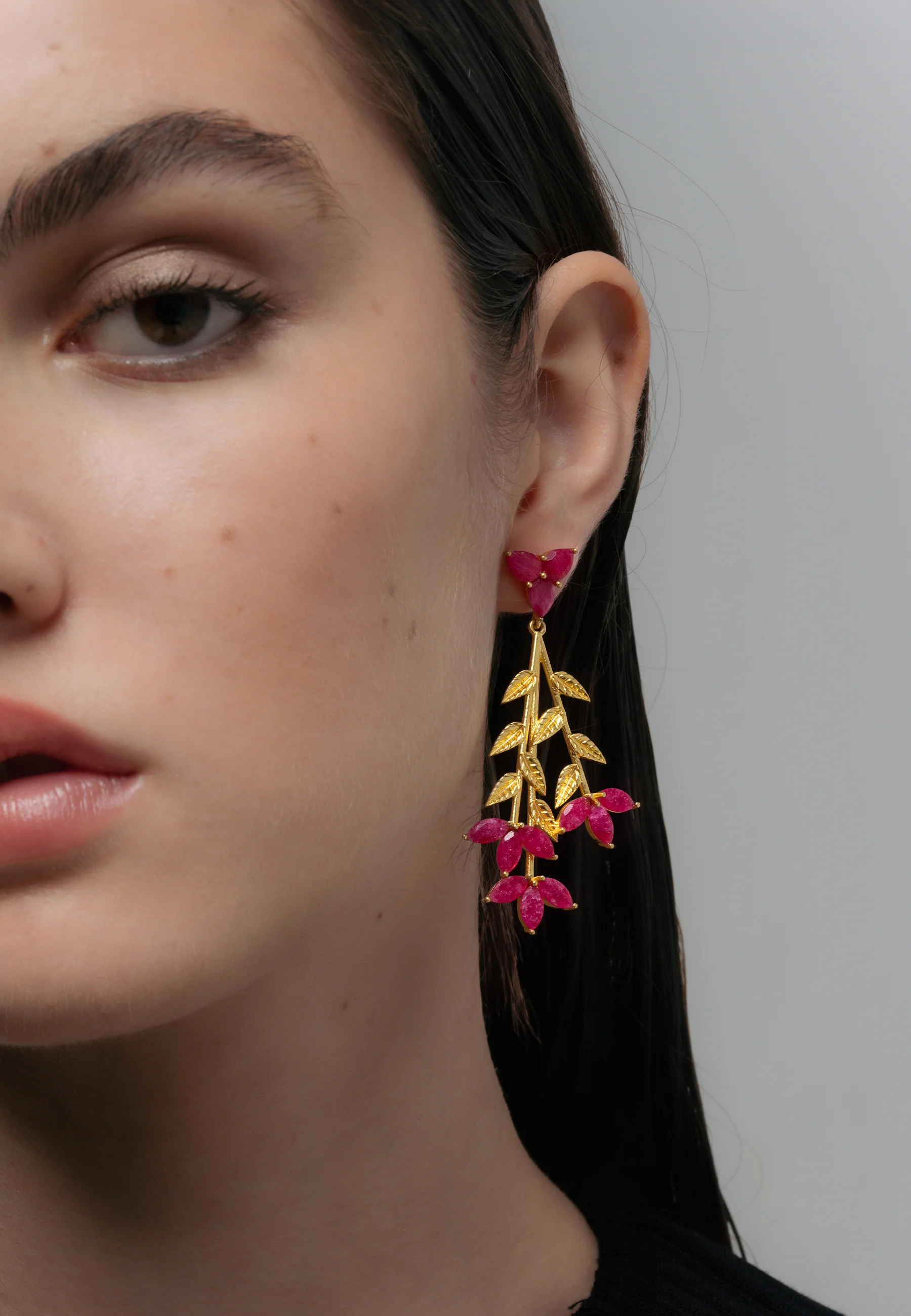 Pendientes Blume Burdeos - Image 4