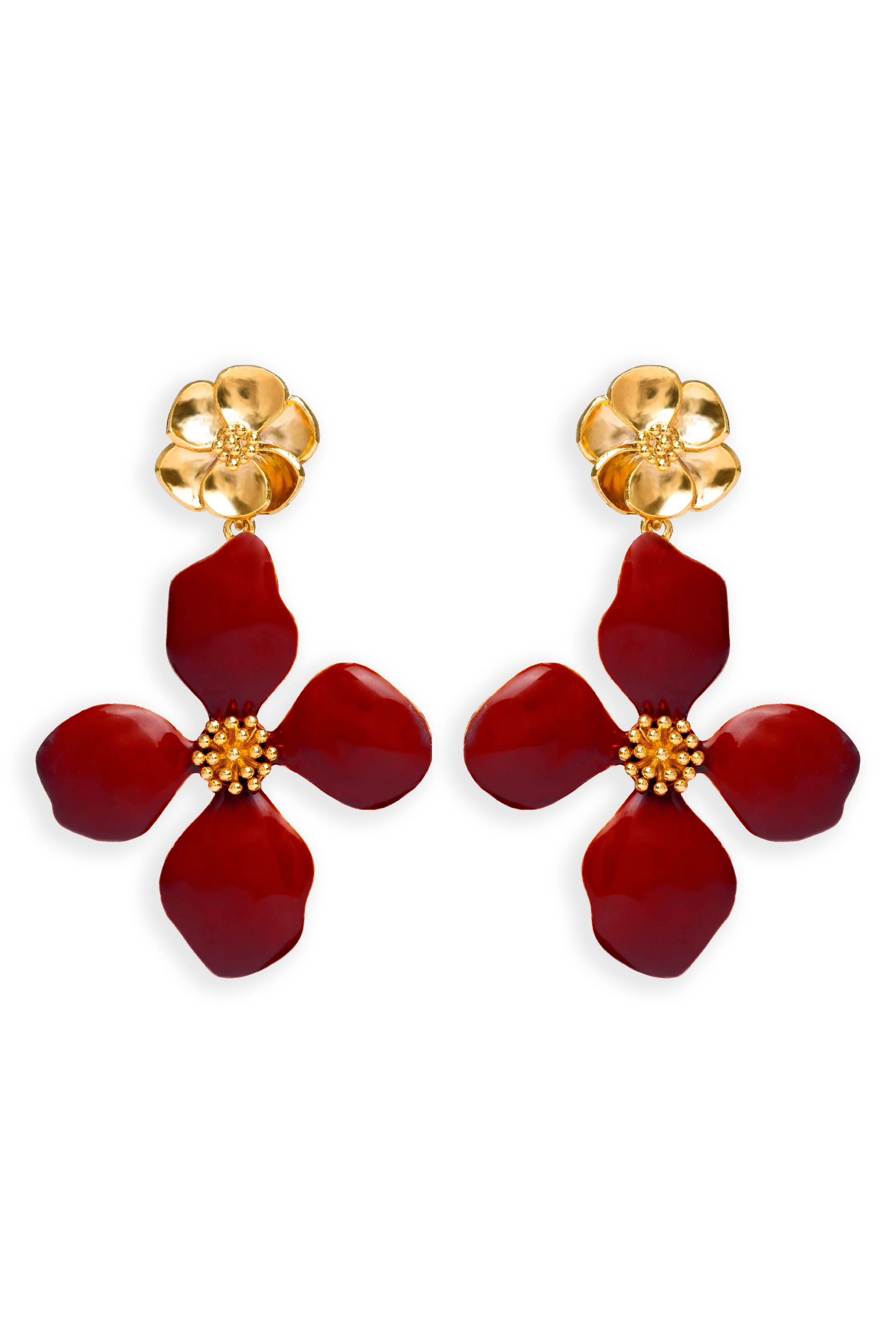 Pendientes Cassia Granate