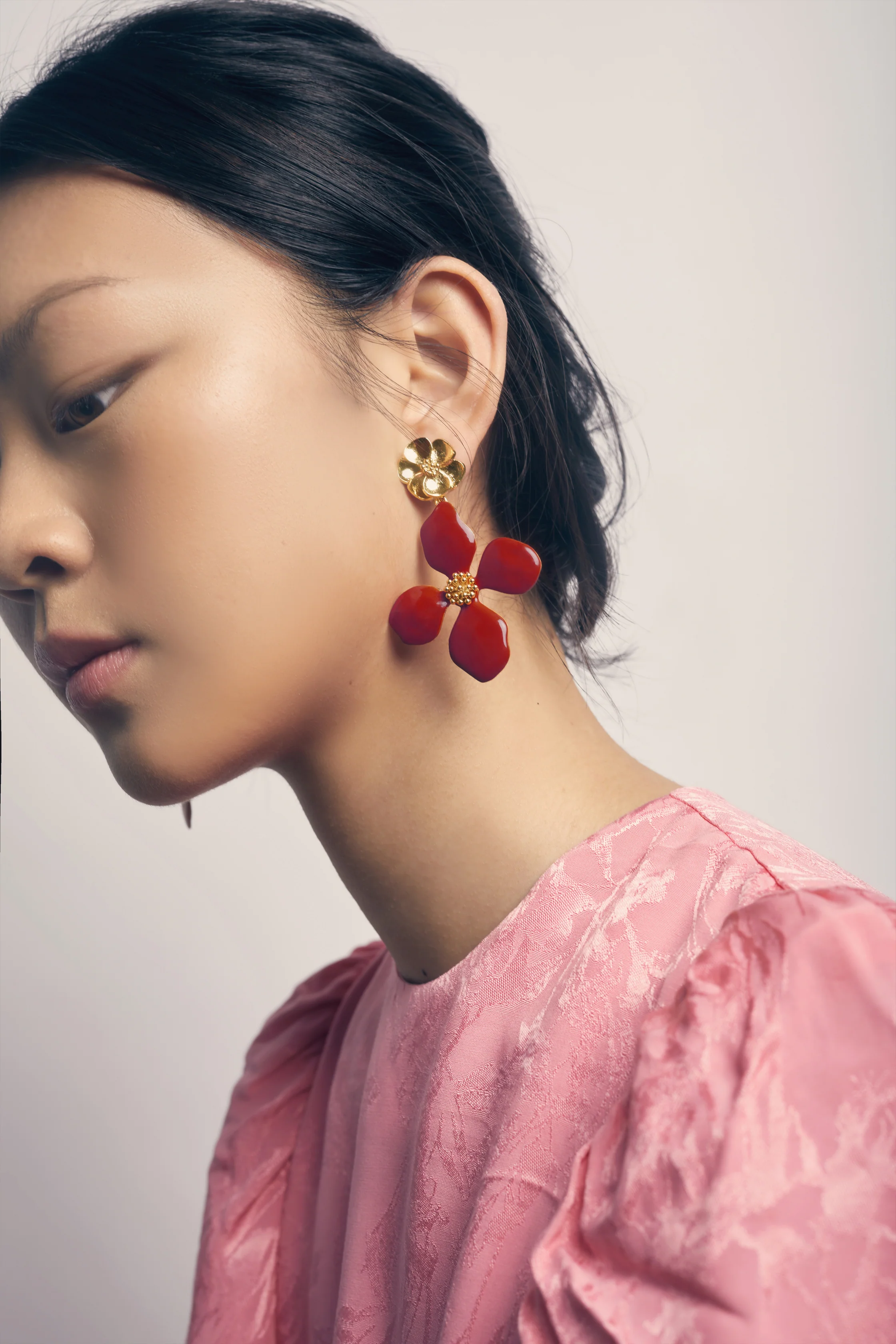 Pendientes Cassia Granate - Image 2
