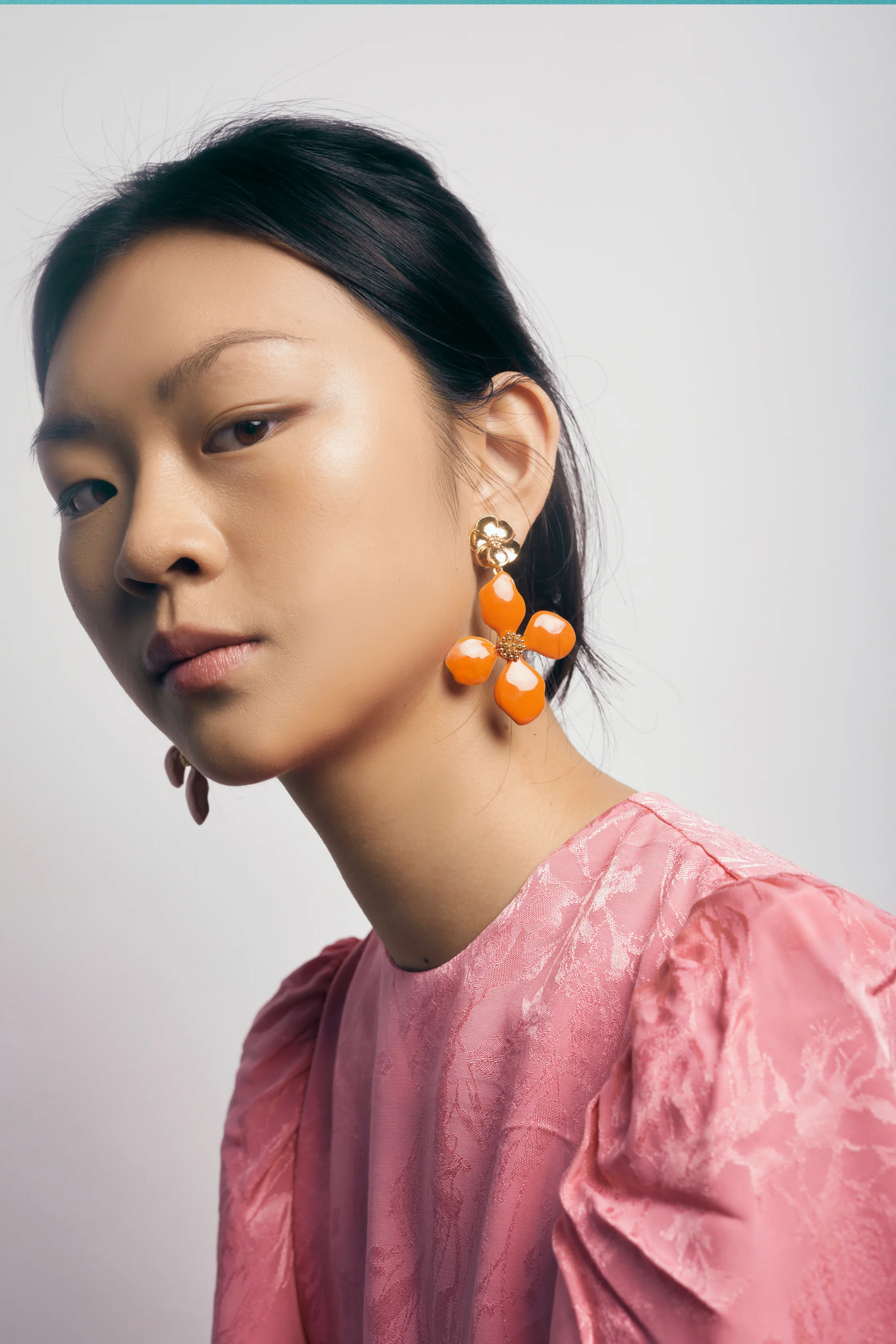 Pendientes Cassia Naranja - Image 2