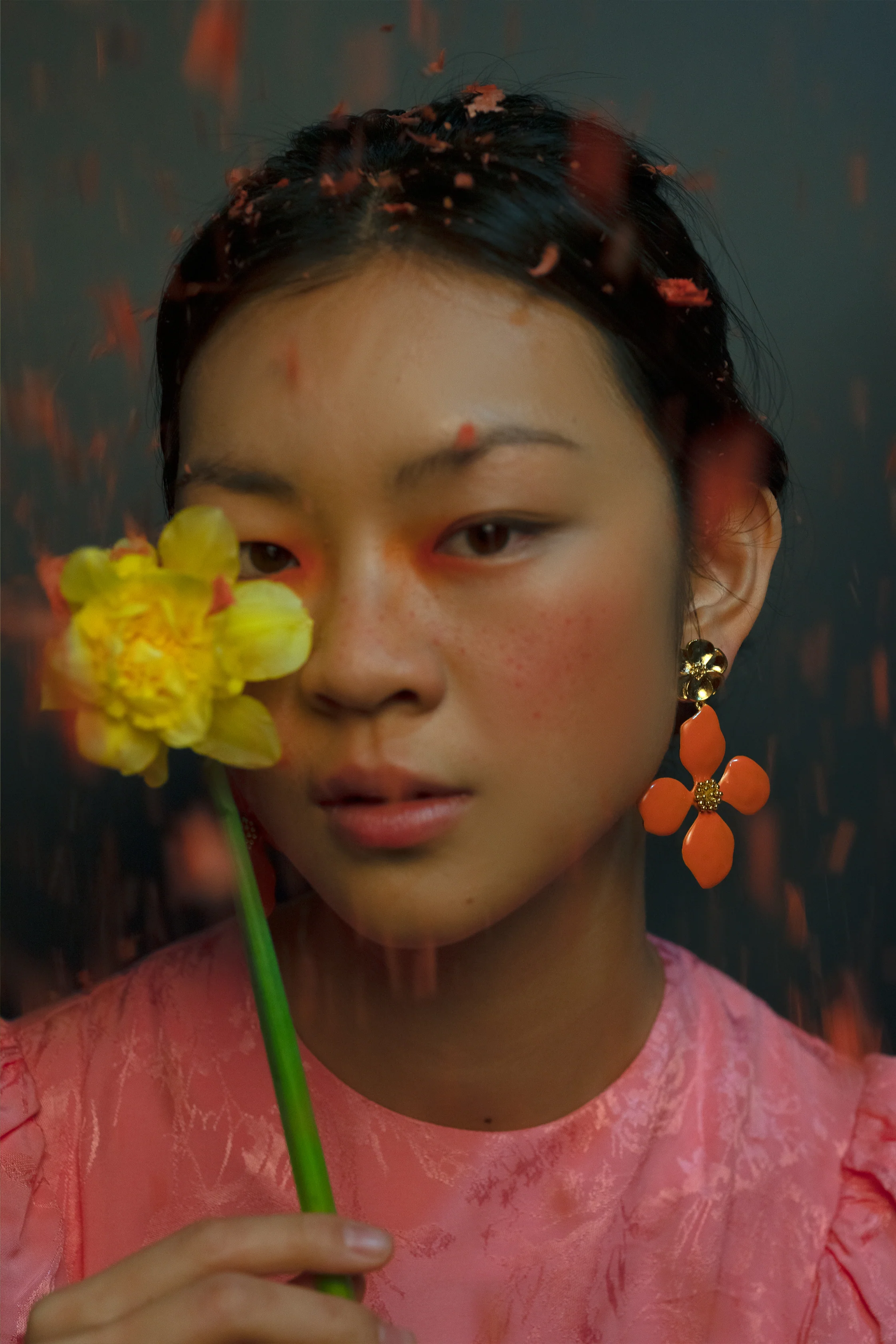 Pendientes Cassia Naranja - Image 3