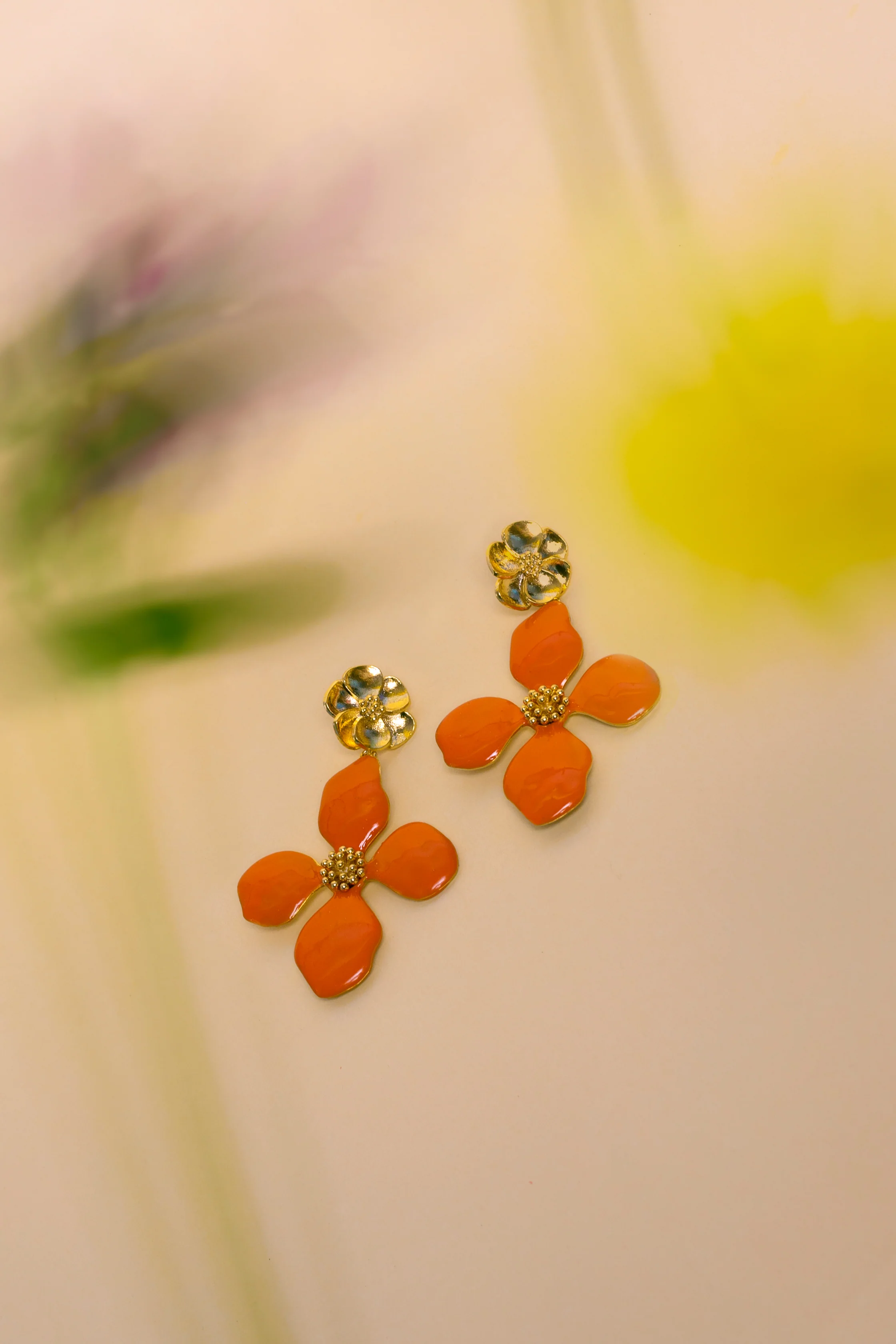 Pendientes Cassia Naranja - Image 4