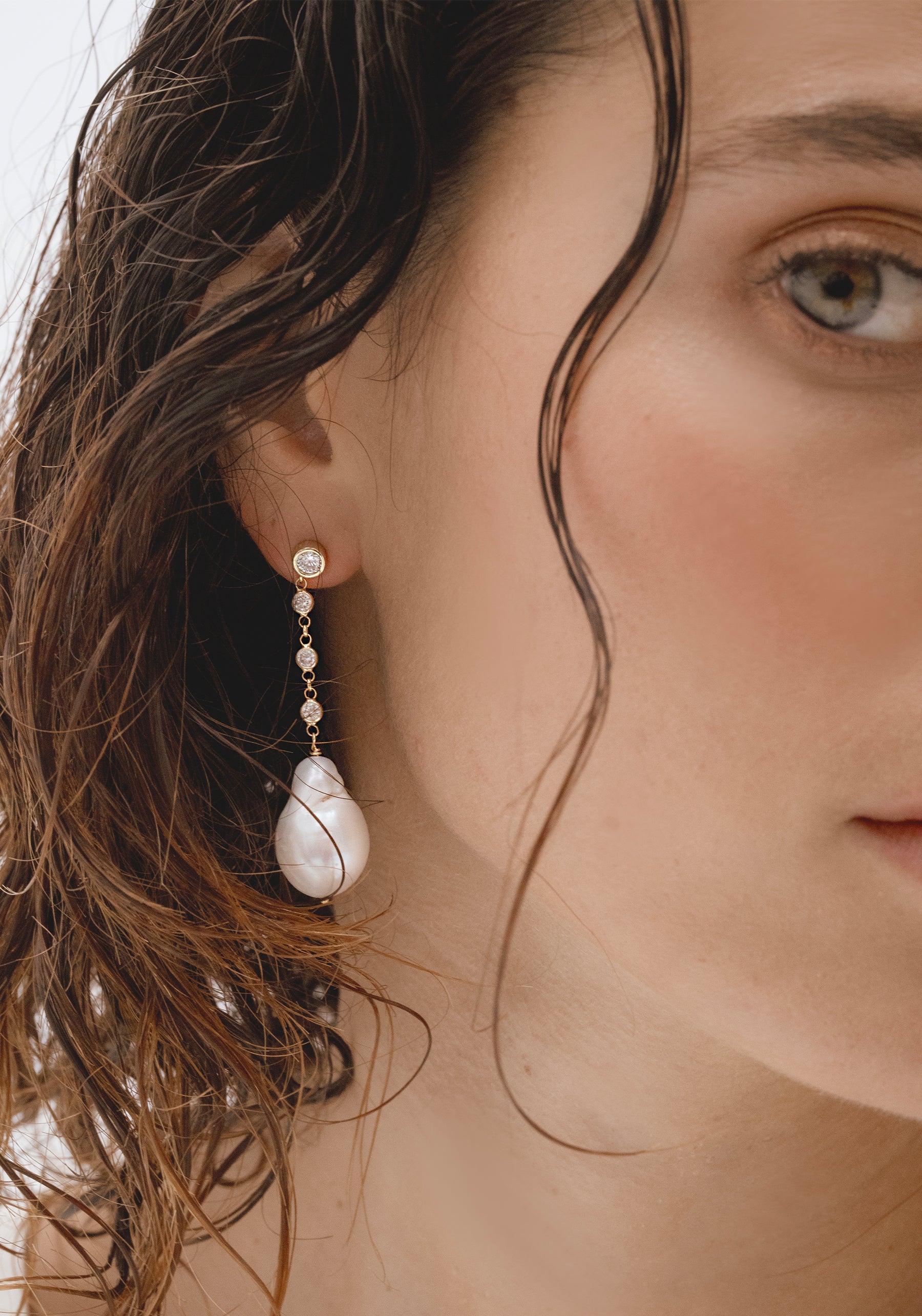 Pendientes Celine Perla Barroca - Image 2