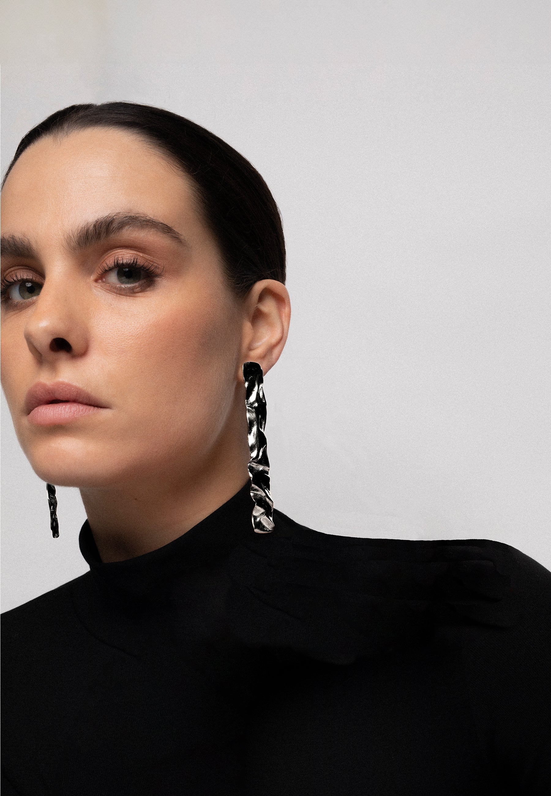 Pendientes Clemence Plata - Image 4