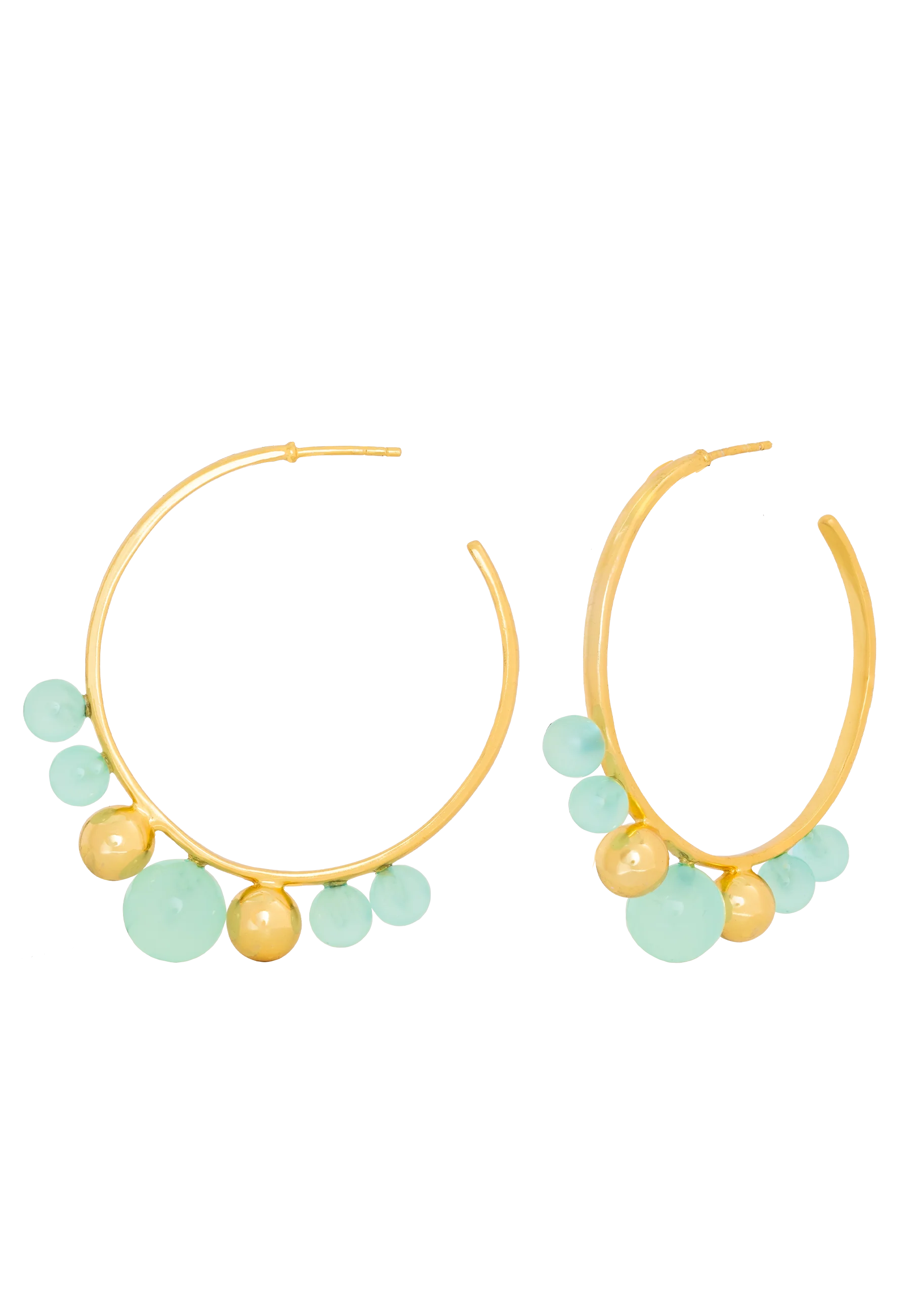 Pendientes Elara Aguamarina