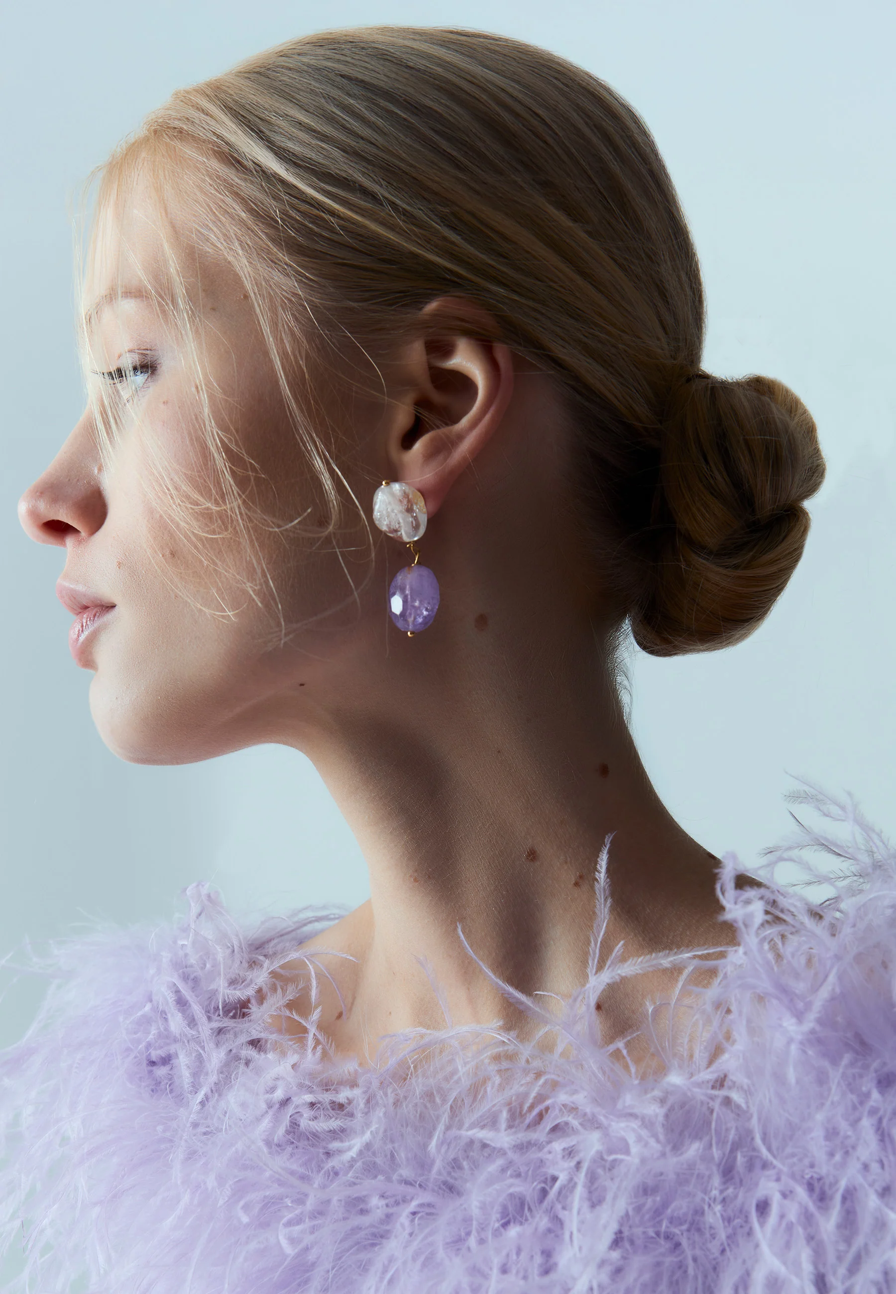 Pendientes Elva Morados - Image 5