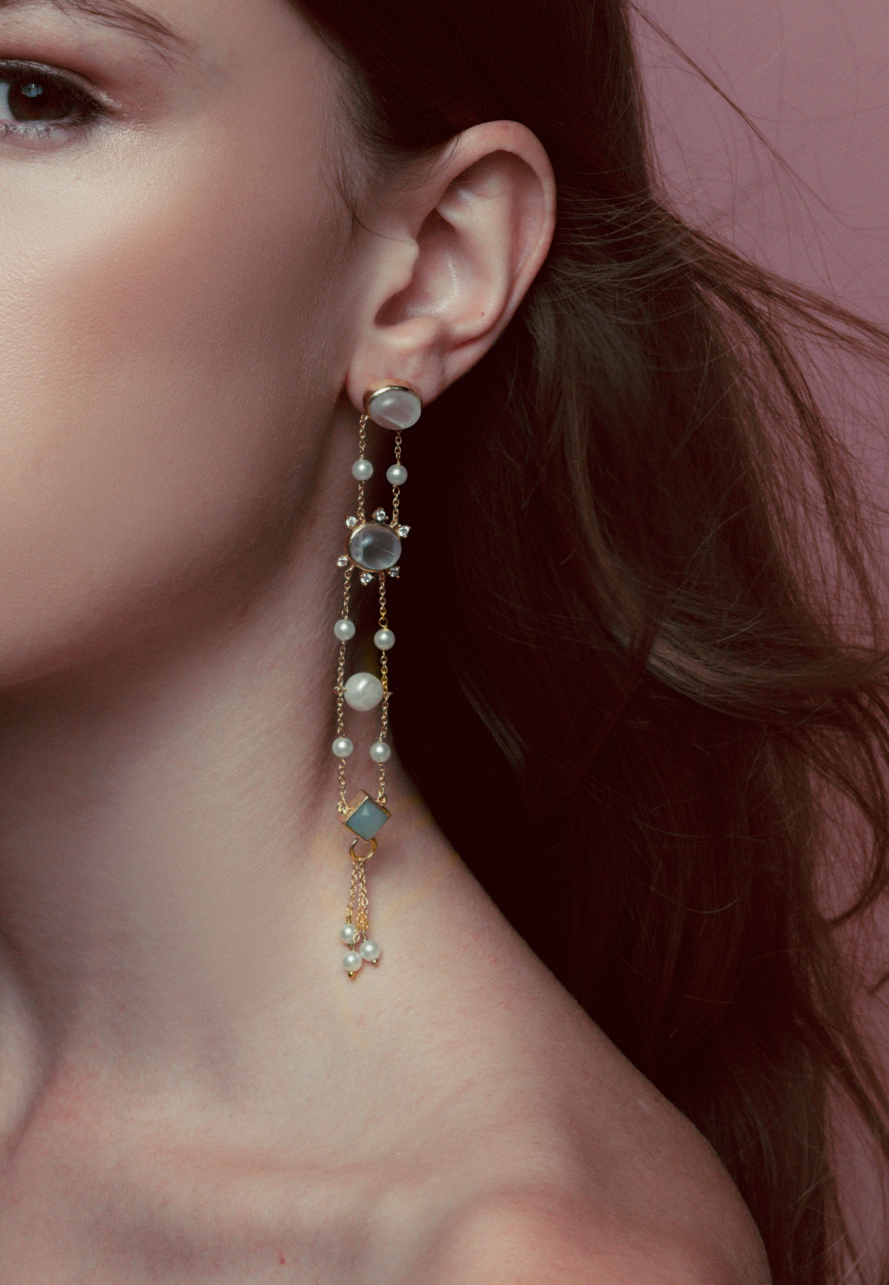 Pendientes Galatea Blancos - Image 4