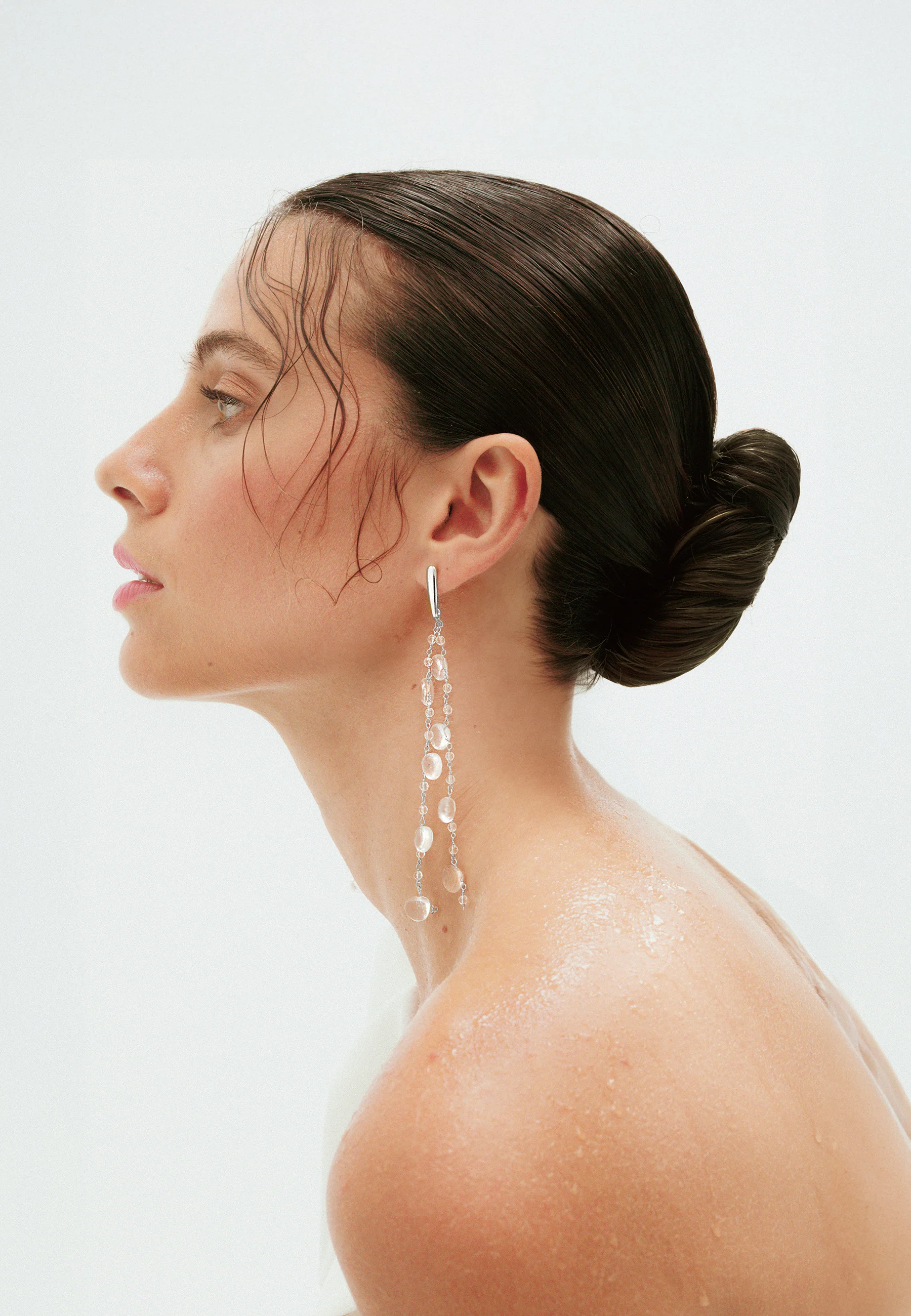 Pendientes Helene Cristales Plata - Image 3