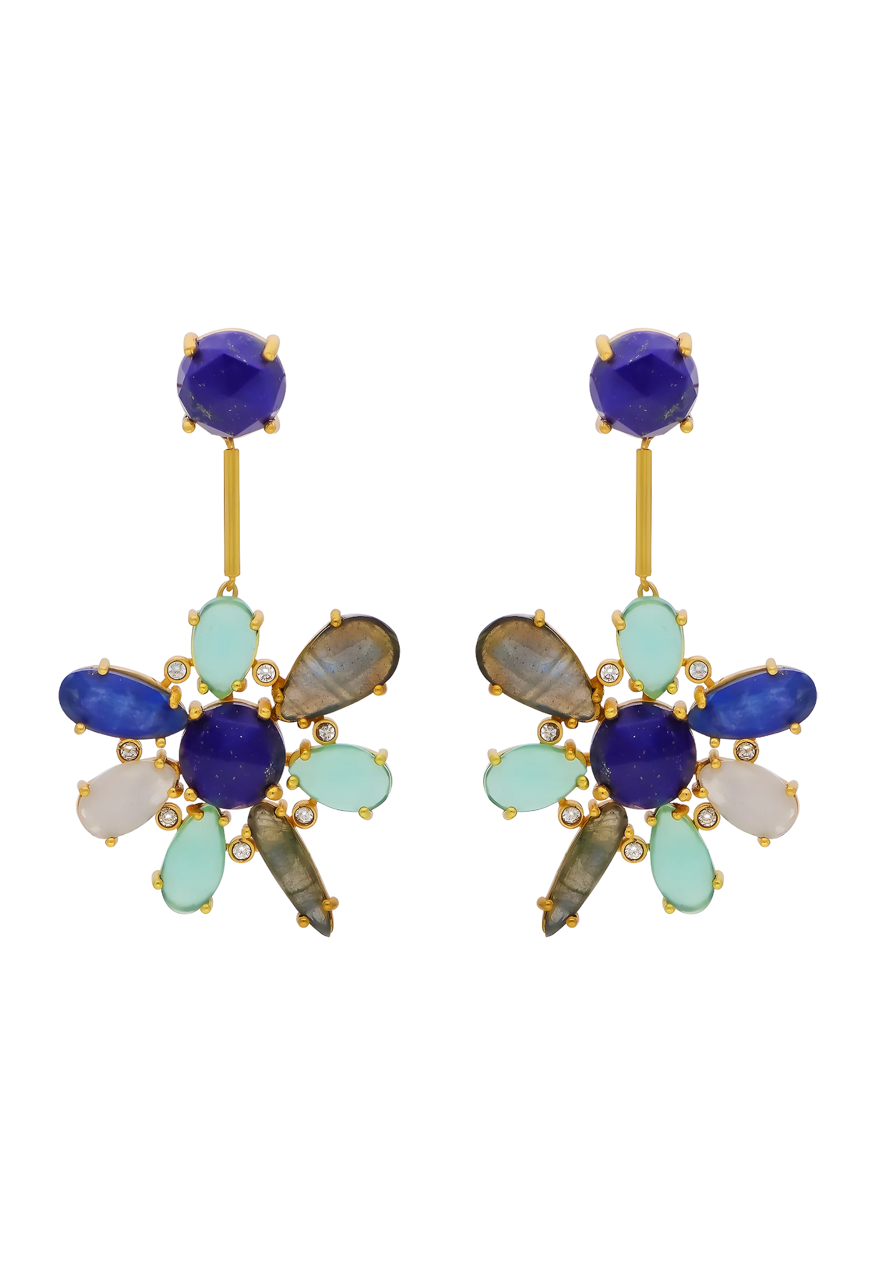 Pendientes Hibiscus Azul