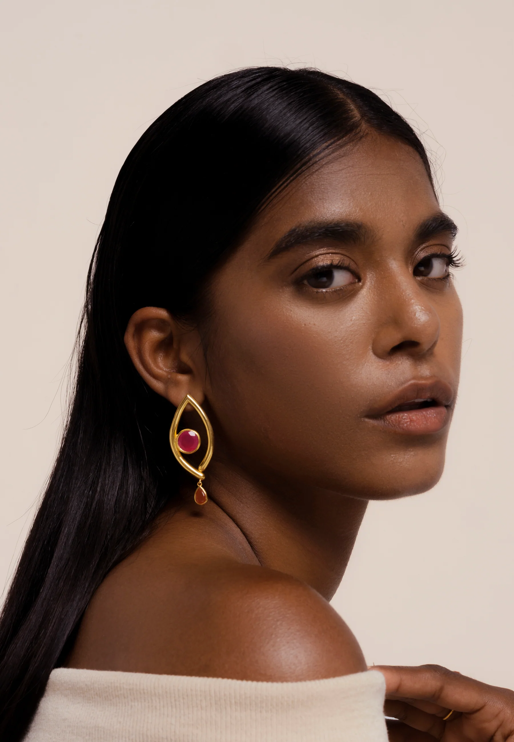 Pendientes Intuition Naranja - Image 2