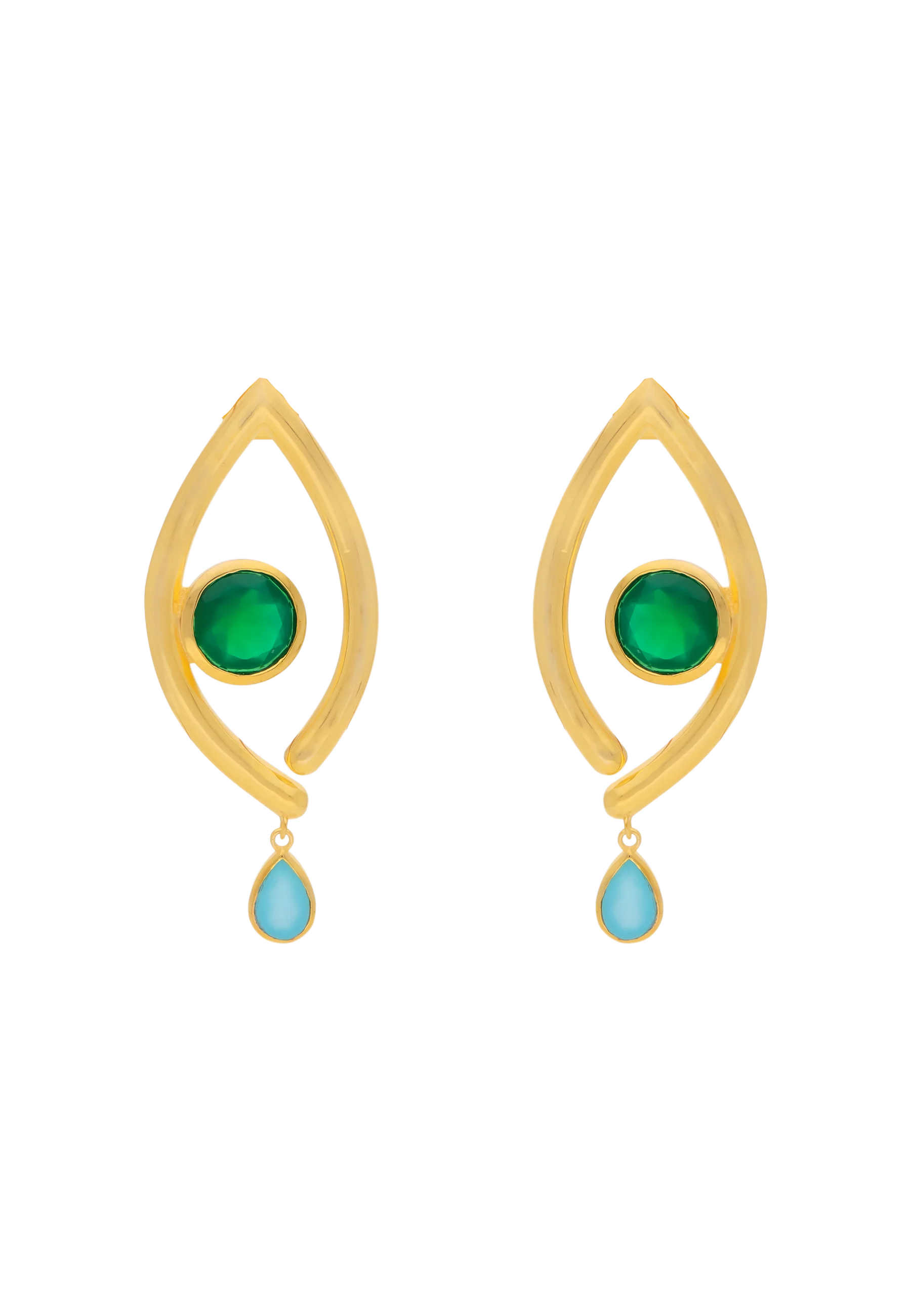 Pendientes Intuition Verde