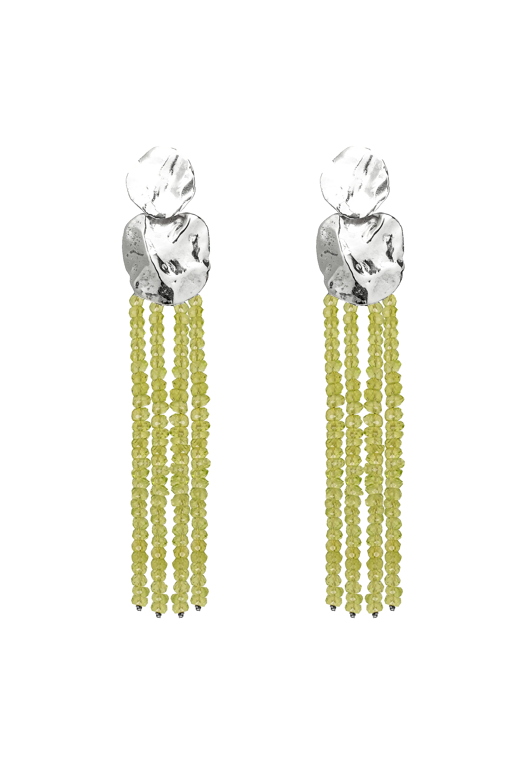 Pendientes Liliana Verdes Plata