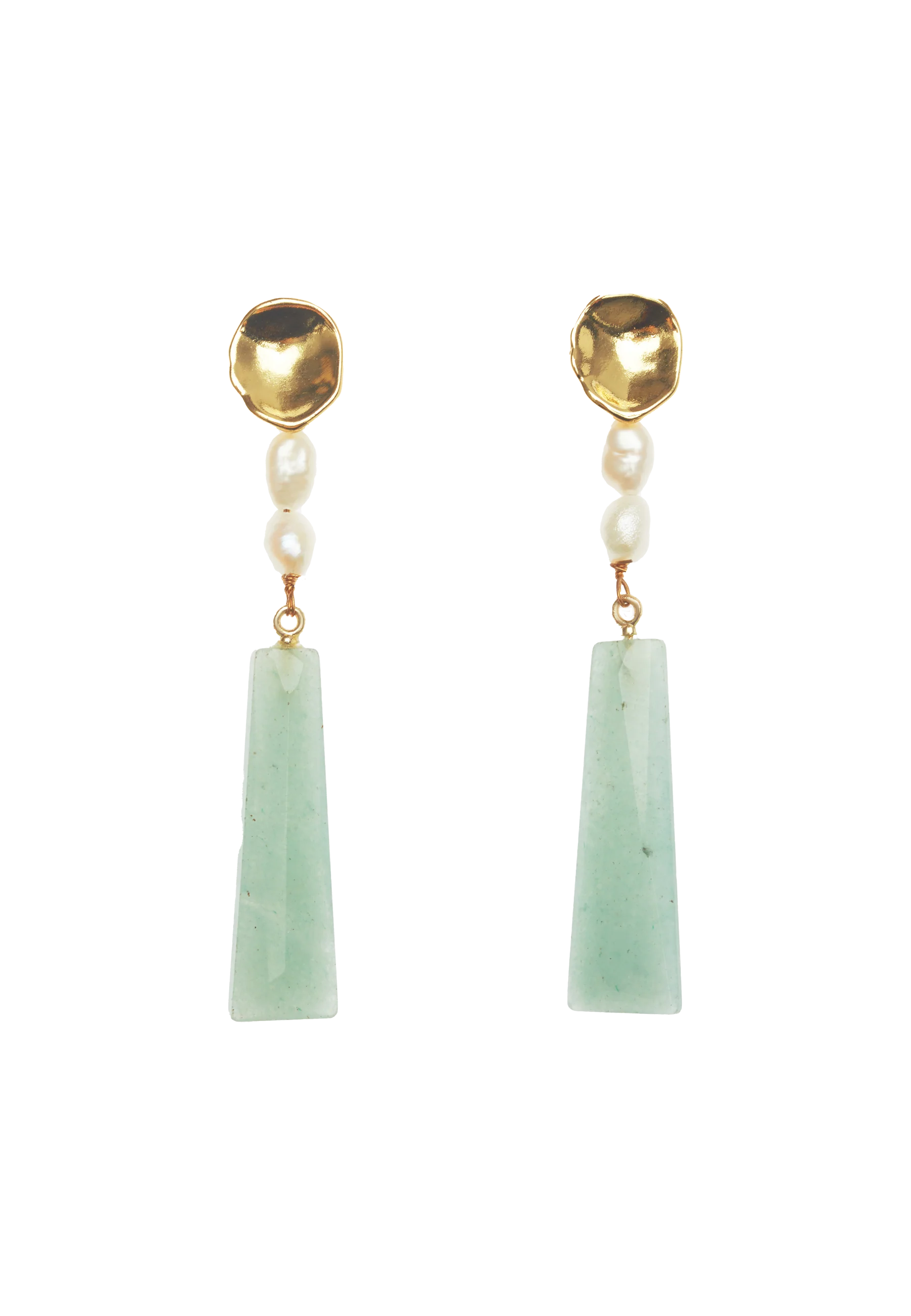 Pendientes Melina Aguamarina