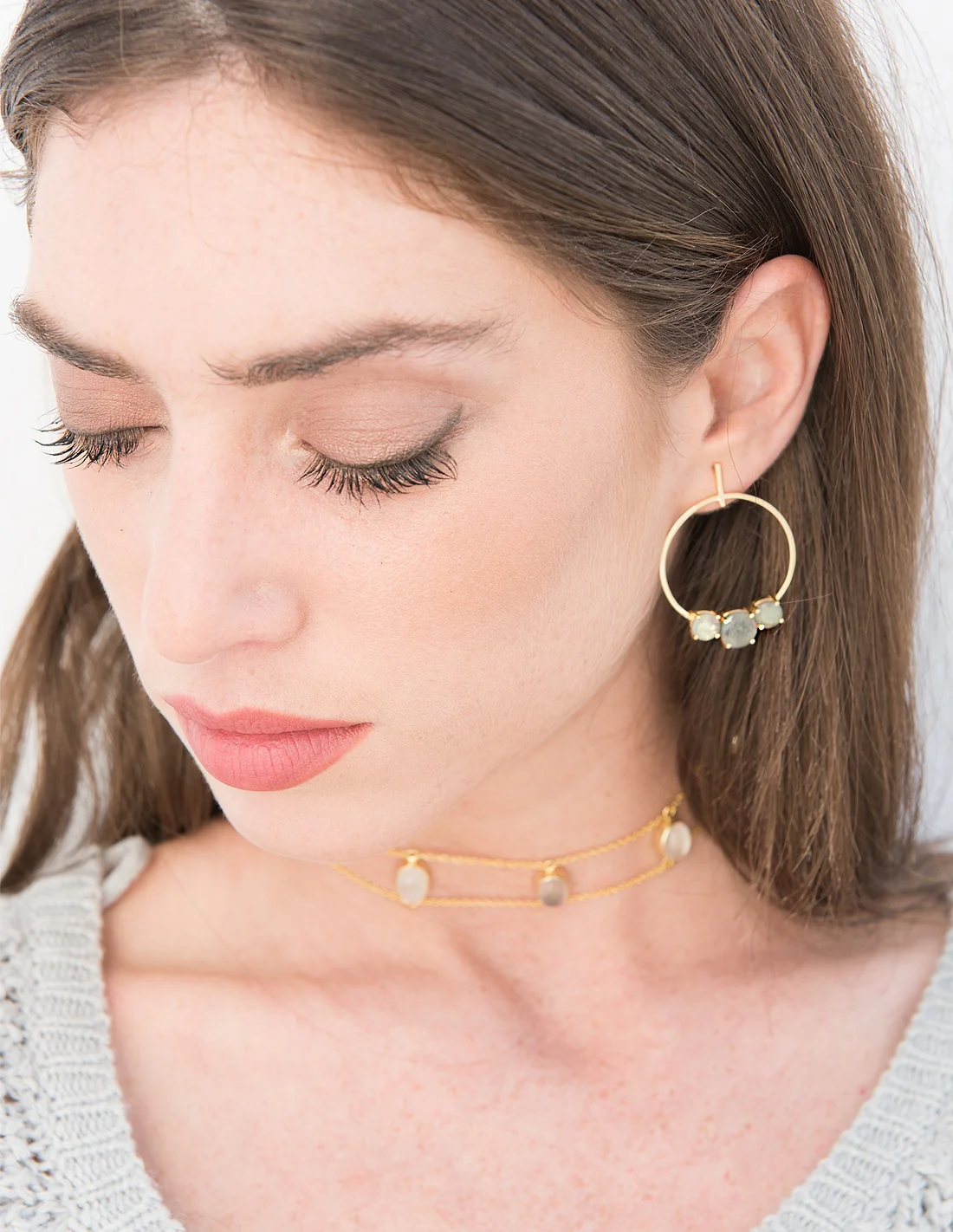 Pendientes Moonlight Gris - Image 3