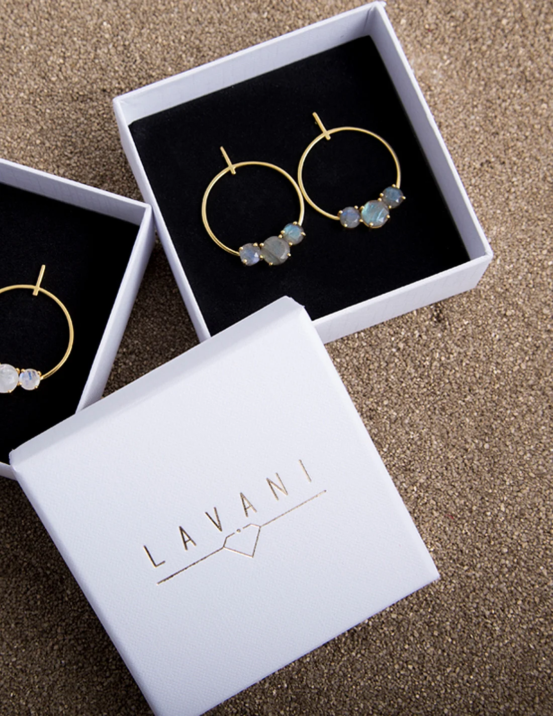 Pendientes Moonlight Gris - Image 5