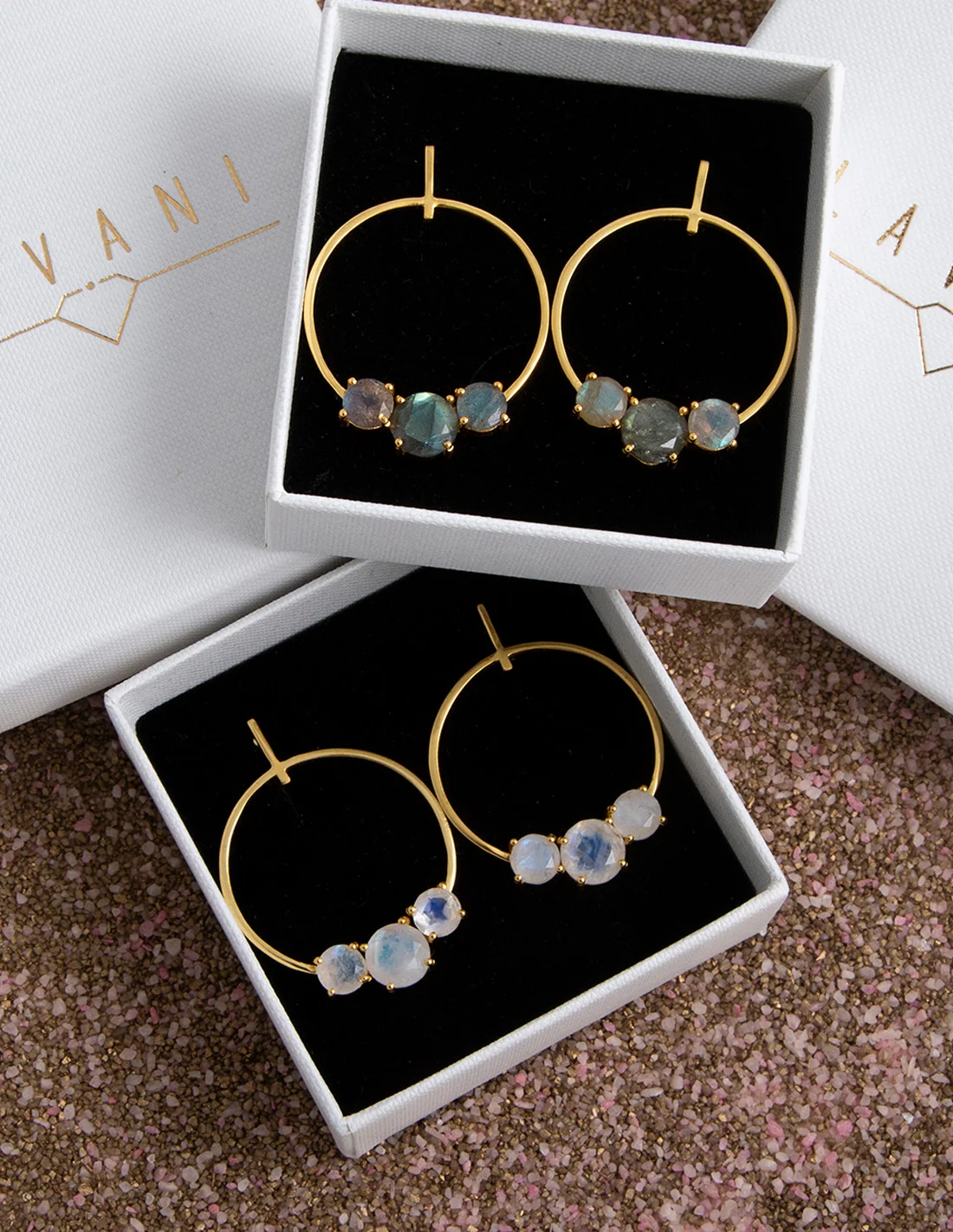 Pendientes Moonlight Gris - Image 7