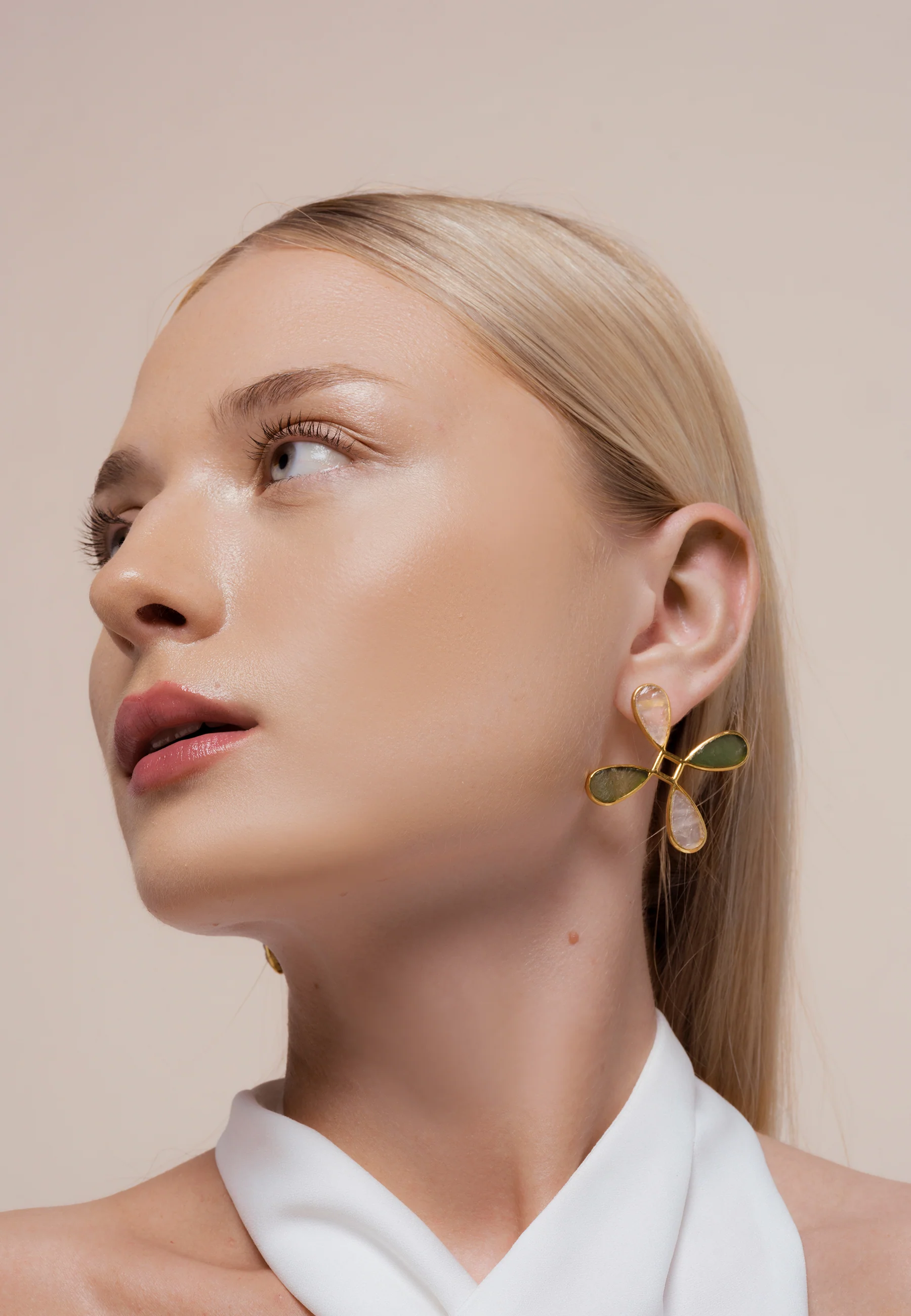 Pendientes Namasté Verde, Rosa - Image 2