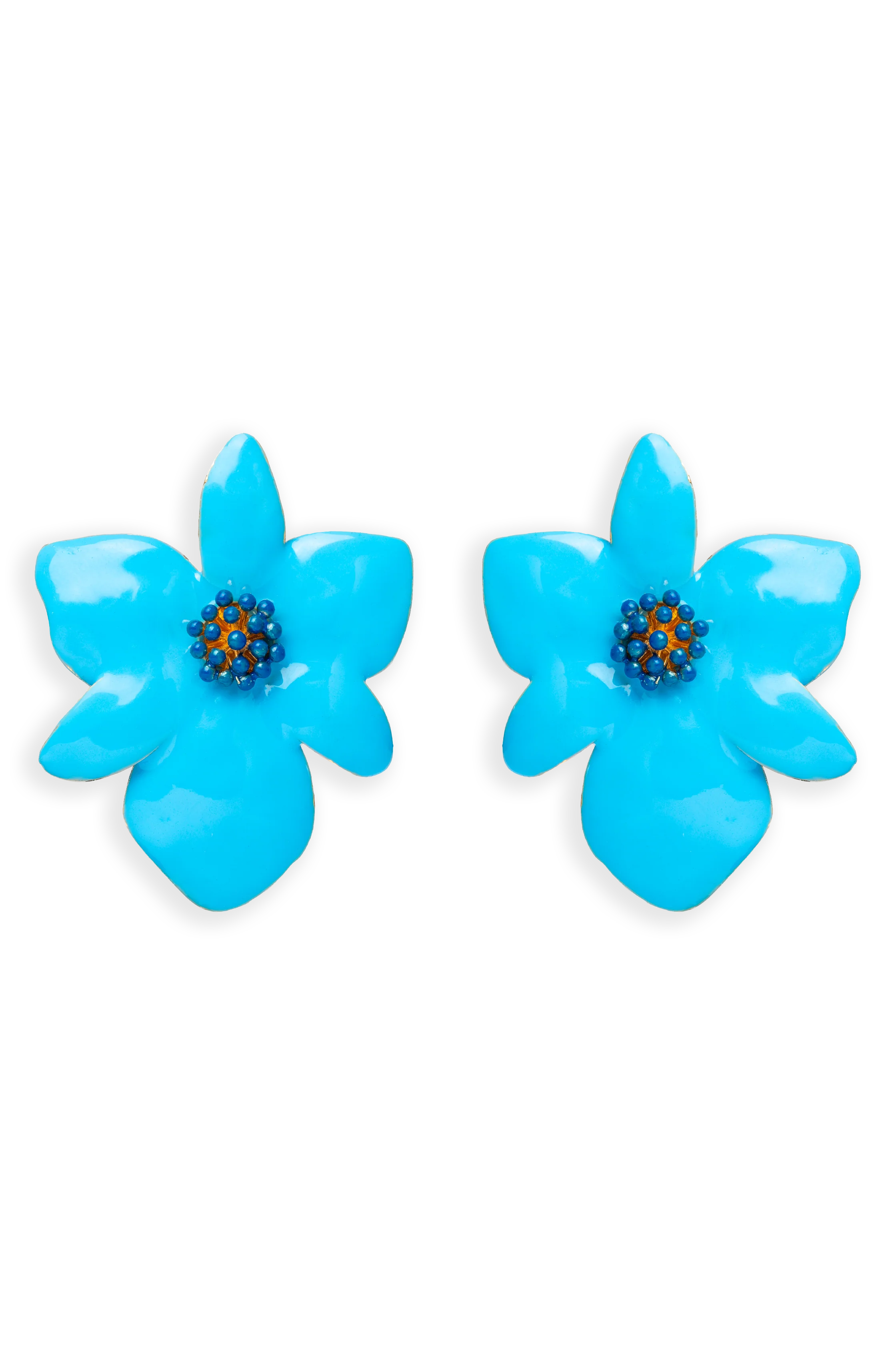 Pendientes Orchid Azul