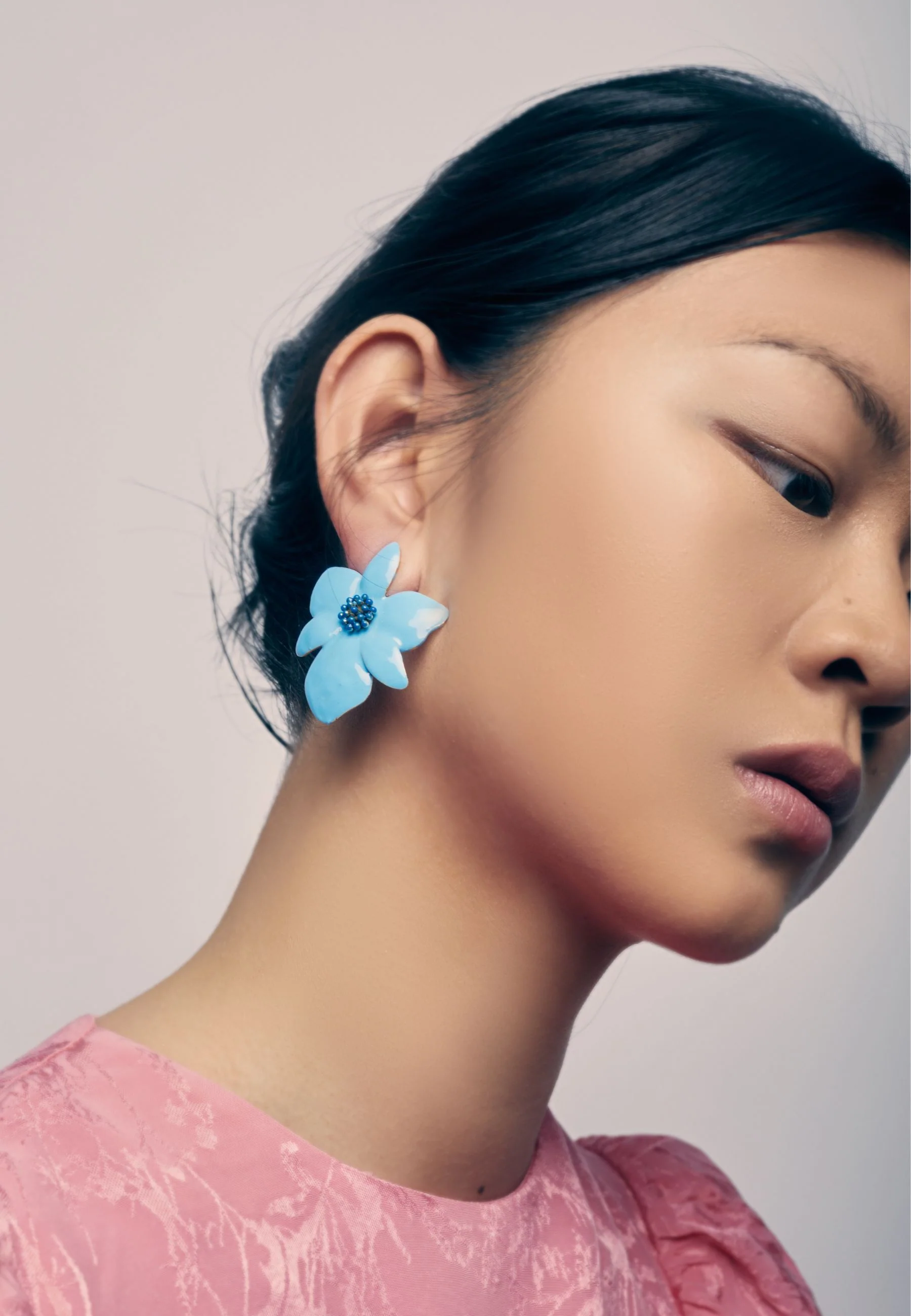 Pendientes Orchid Azul - Image 4