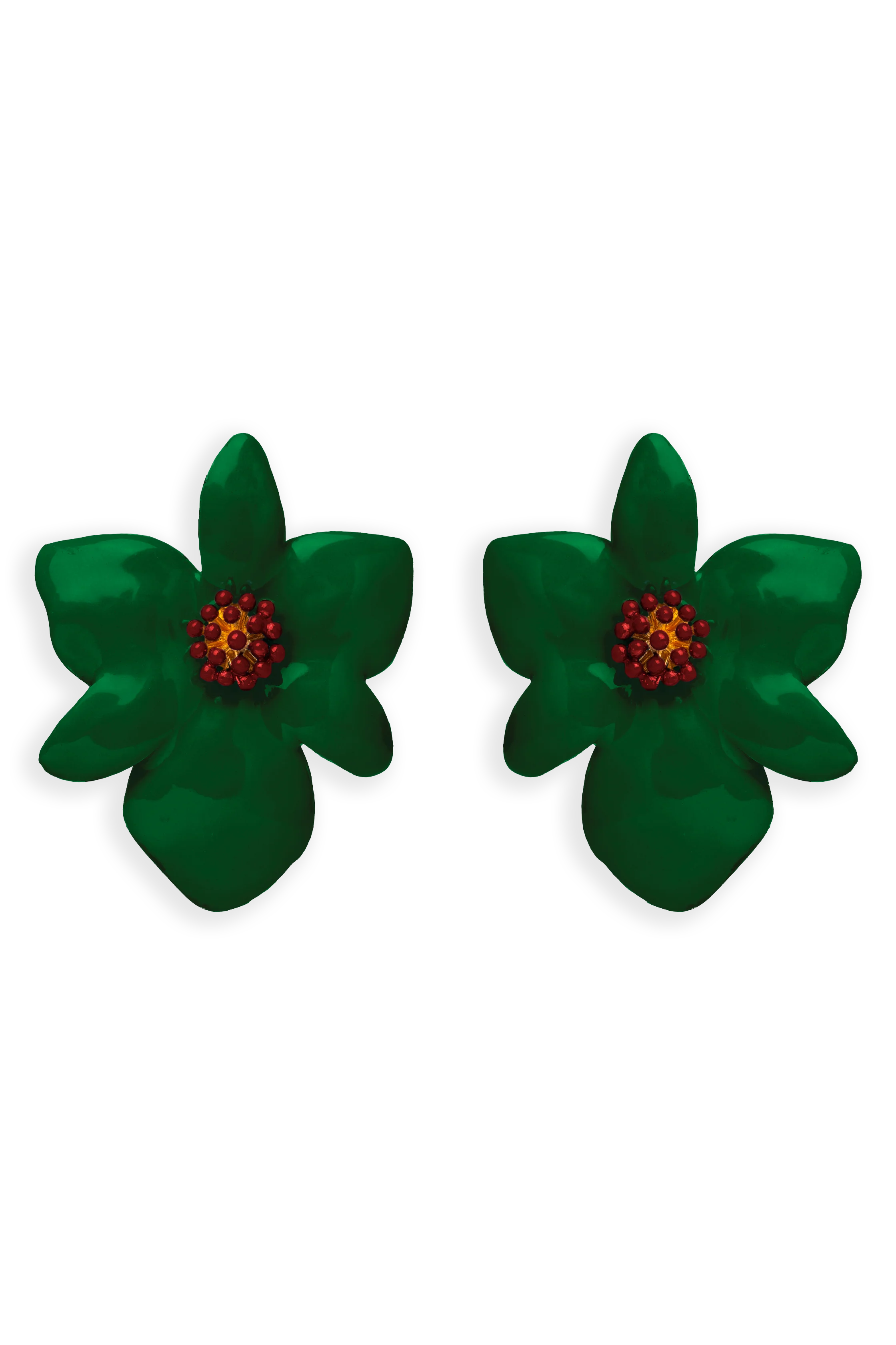 Pendientes Orchid Verde