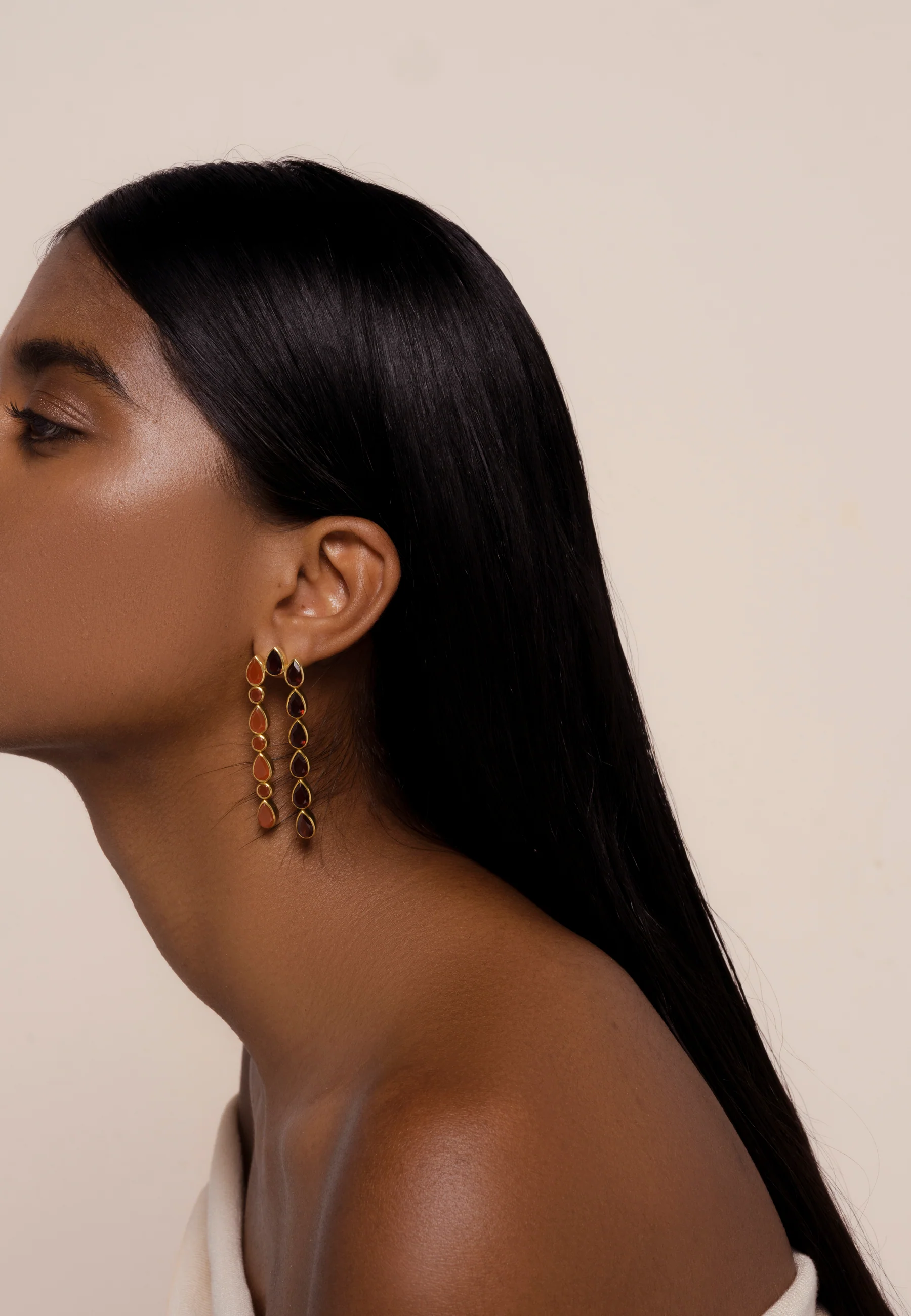 Pendientes Samsara Granate - Image 3