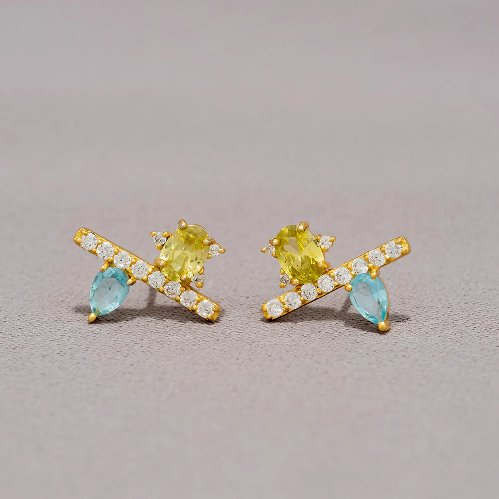Pendientes Shera Aguamarina - Image 3