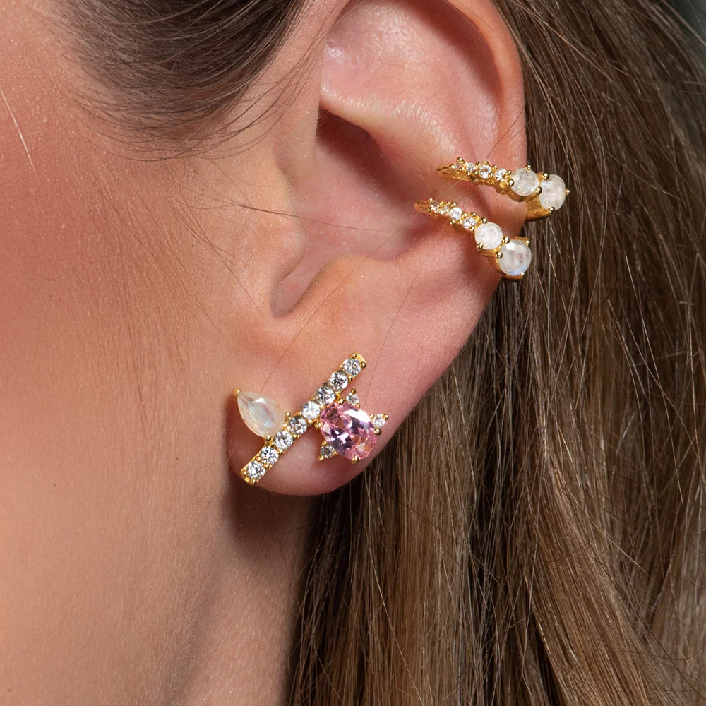 Pendientes Shera Rosa - Image 2