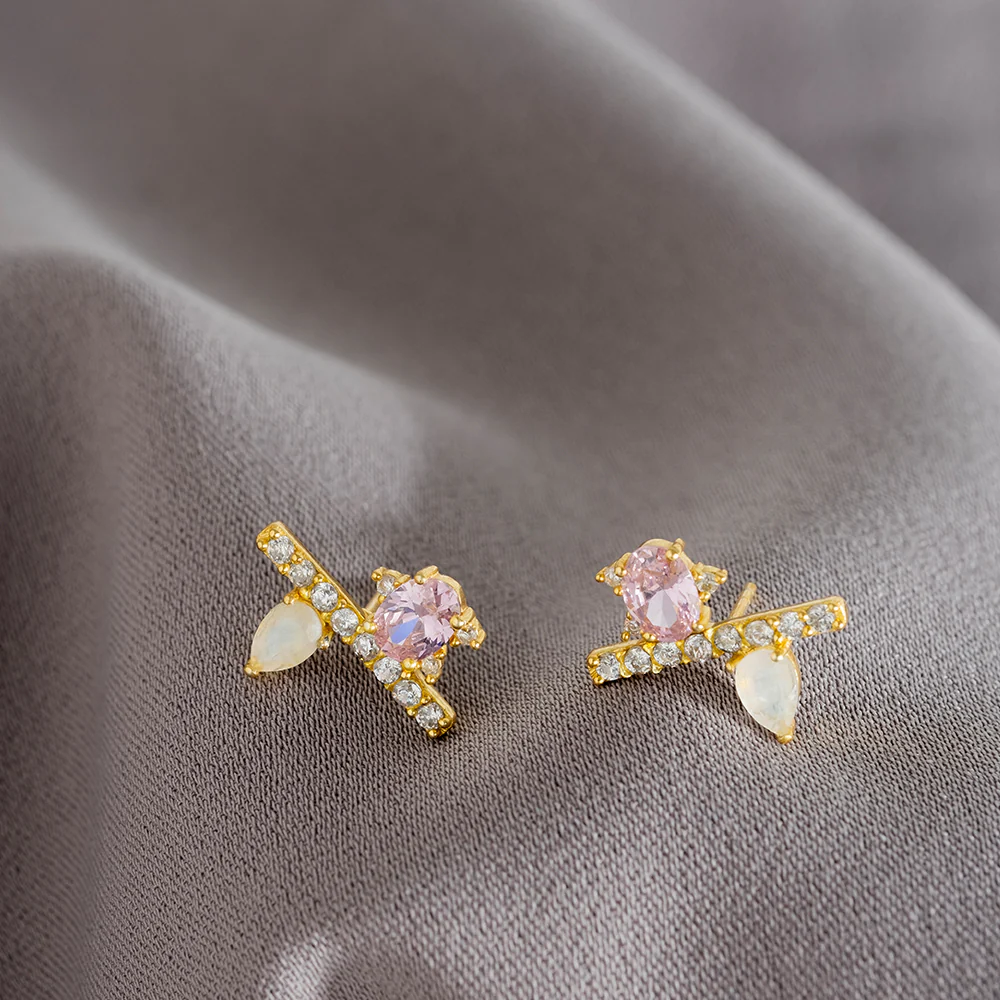 Pendientes Shera Rosa - Image 3