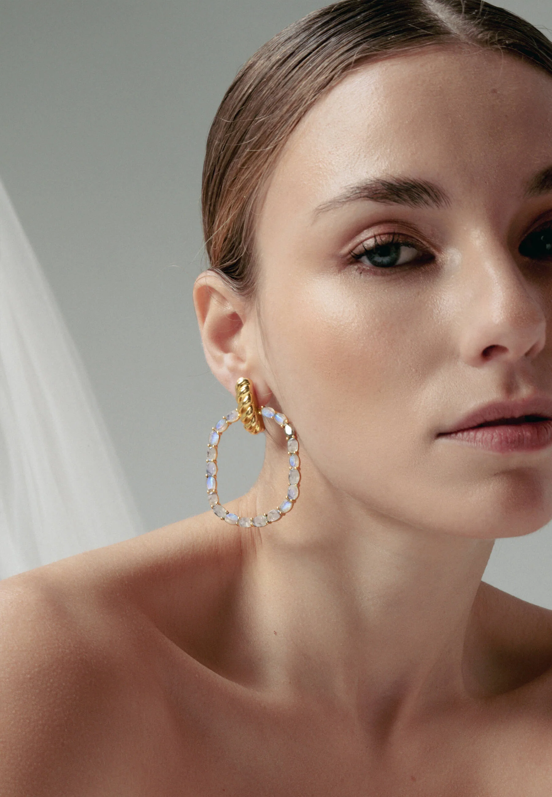 Pendientes Twiggy Blanco - Image 4